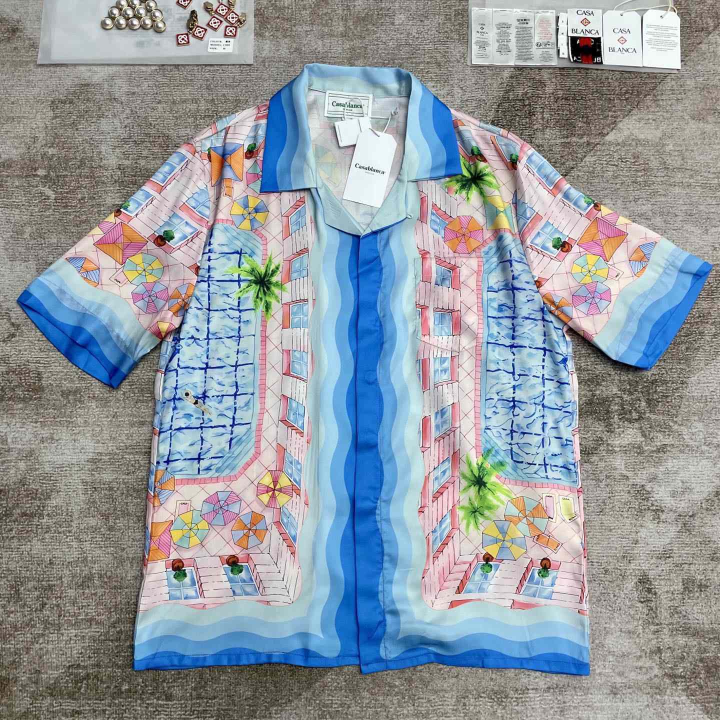 Casablanca Le Plongeon silk shirt    CA3516 - PerfectKickZ