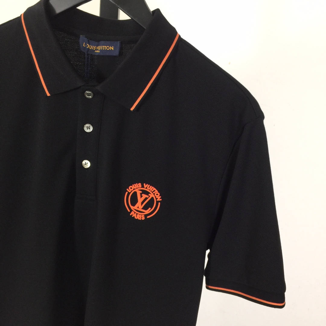 Louis Vuitton Short-Sleeved Cotton Polo Shirt    - PerfectKickZ