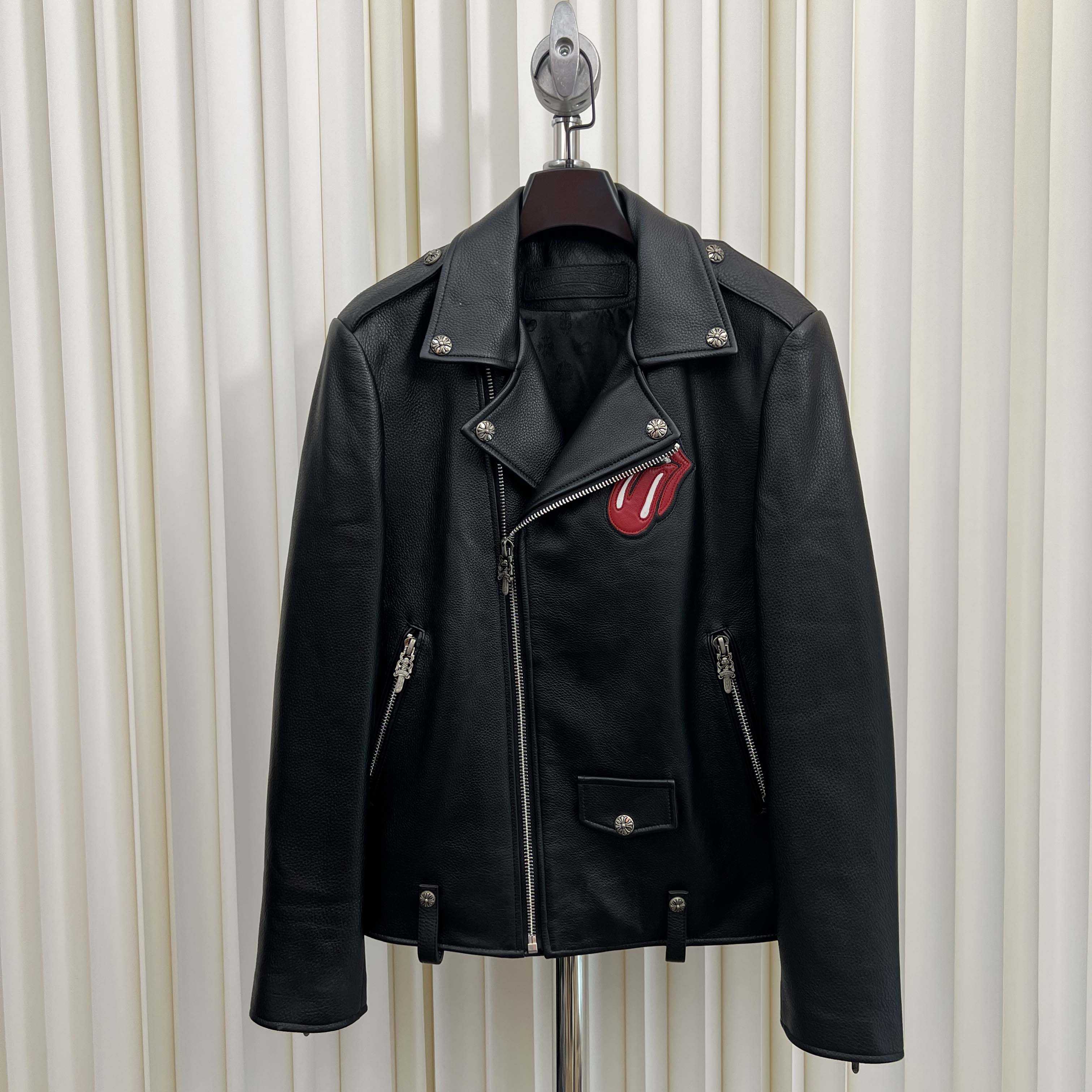 Chrome Hearts Leather Jacket - PerfectKickZ