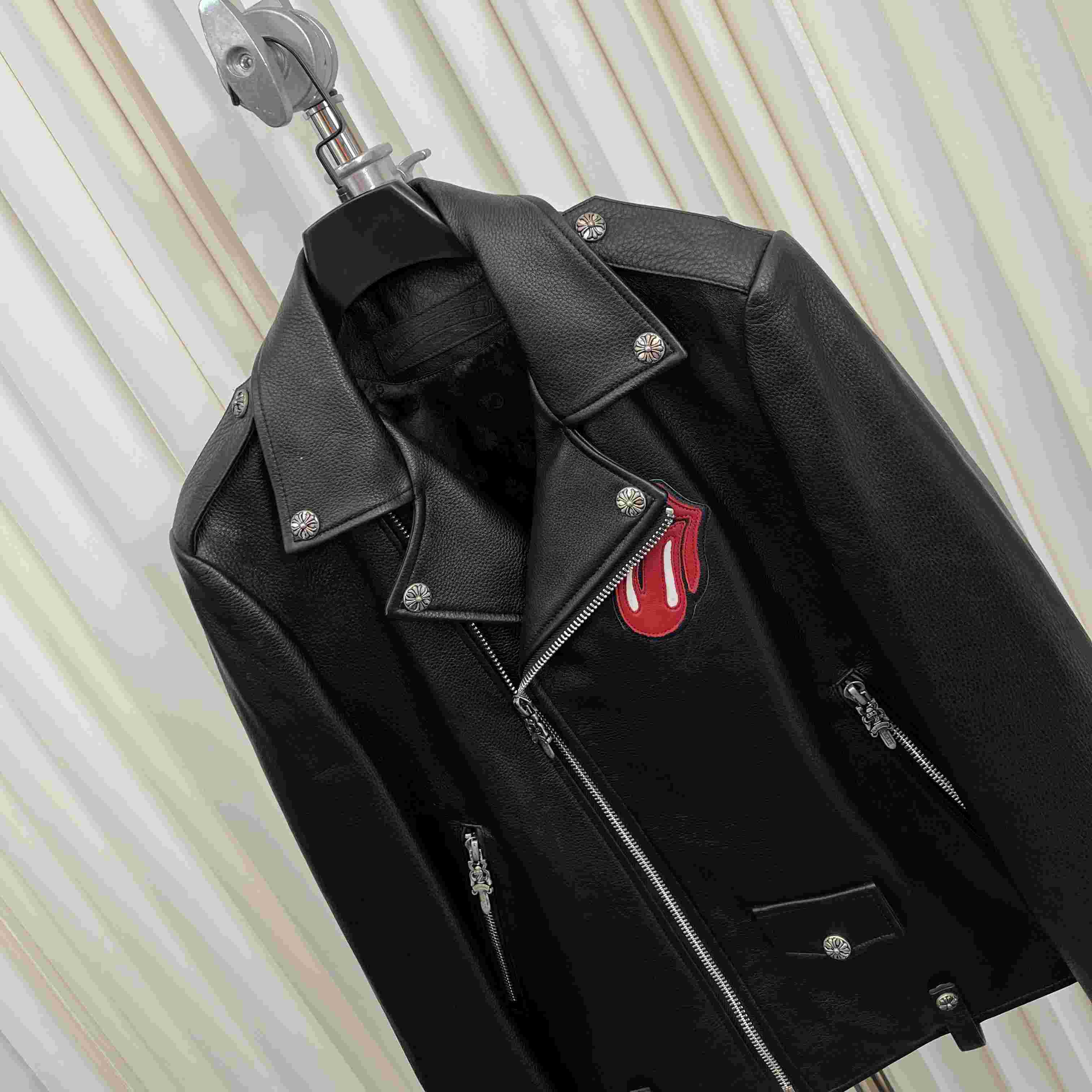 Chrome Hearts Leather Jacket - PerfectKickZ