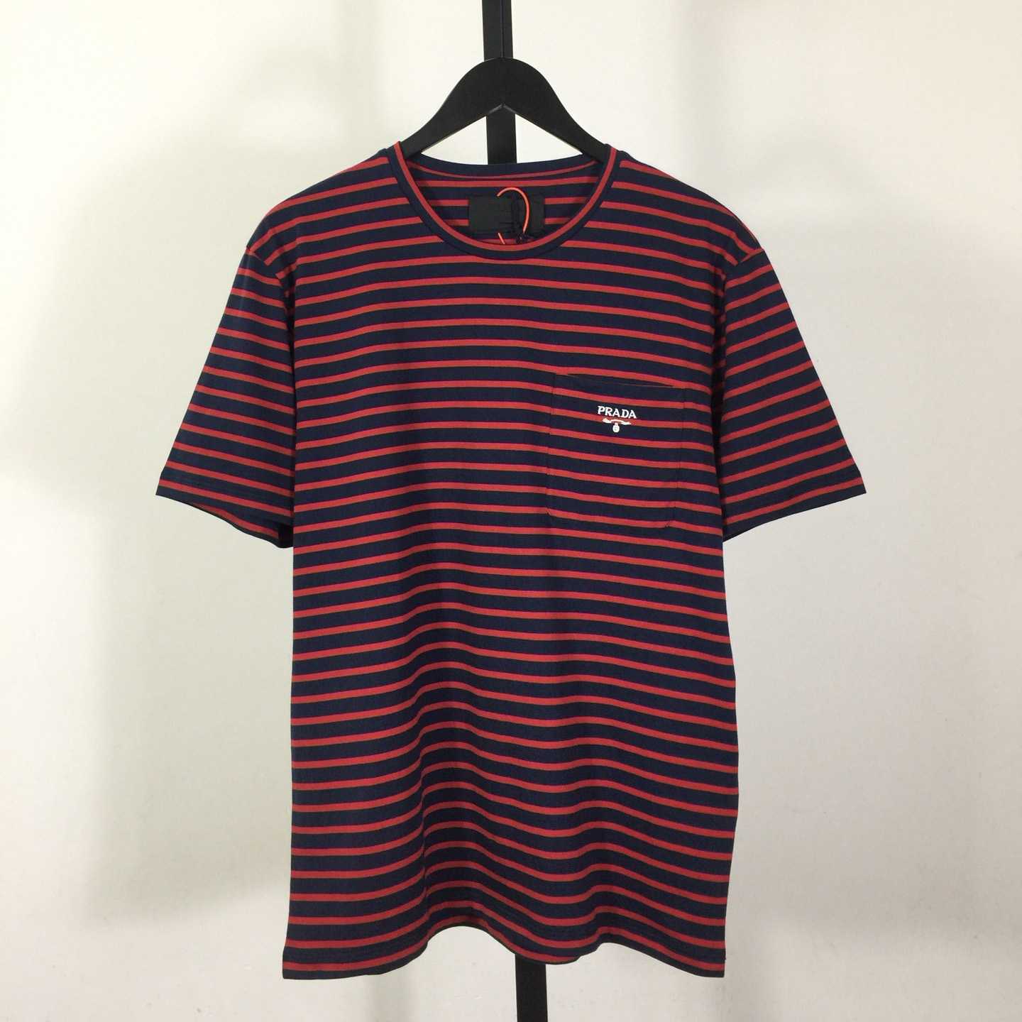 Prada Striped Cotton T-shirt  - PerfectKickZ