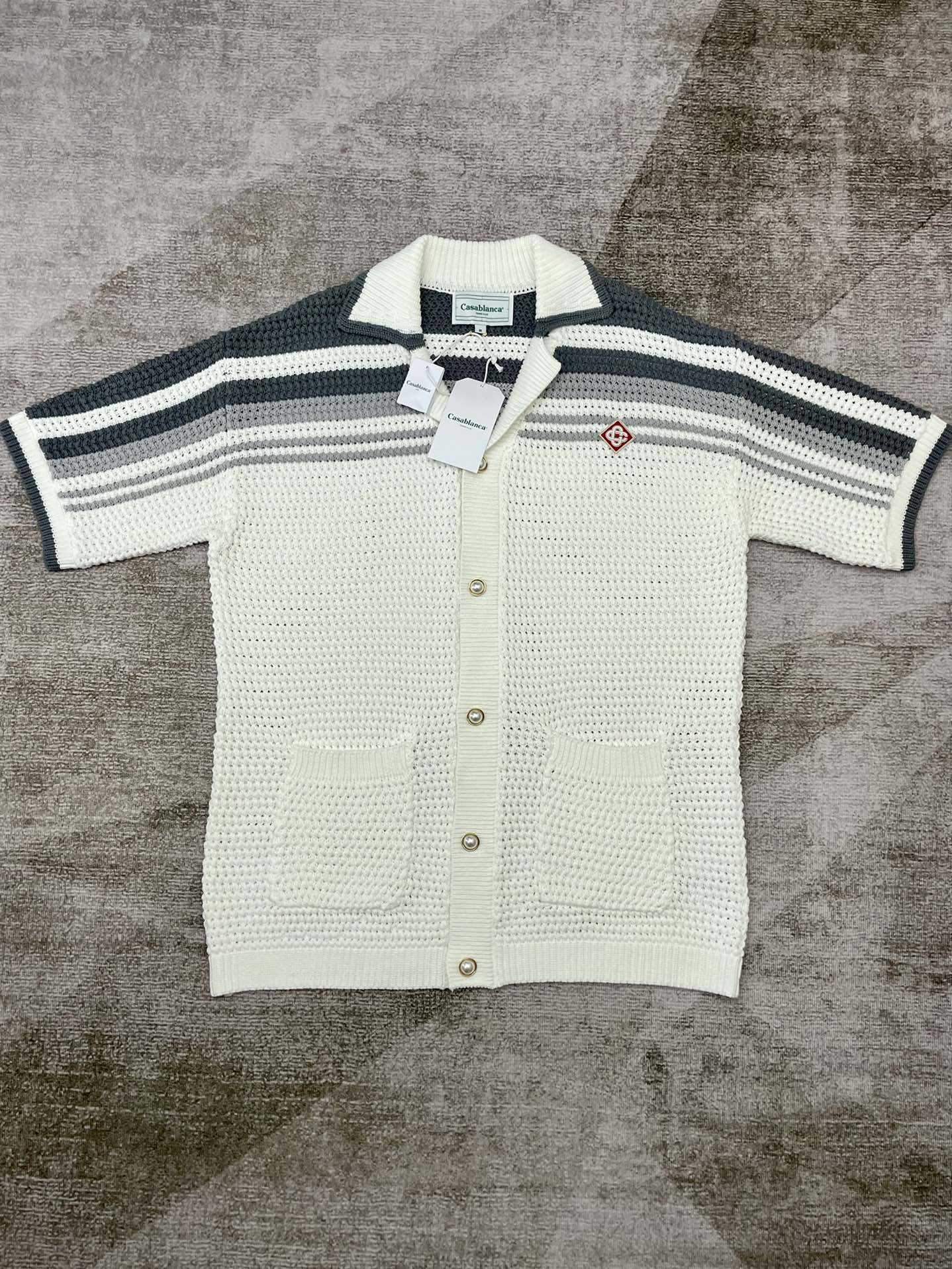 Casablanca Knit Polo Shirt    - PerfectKickZ