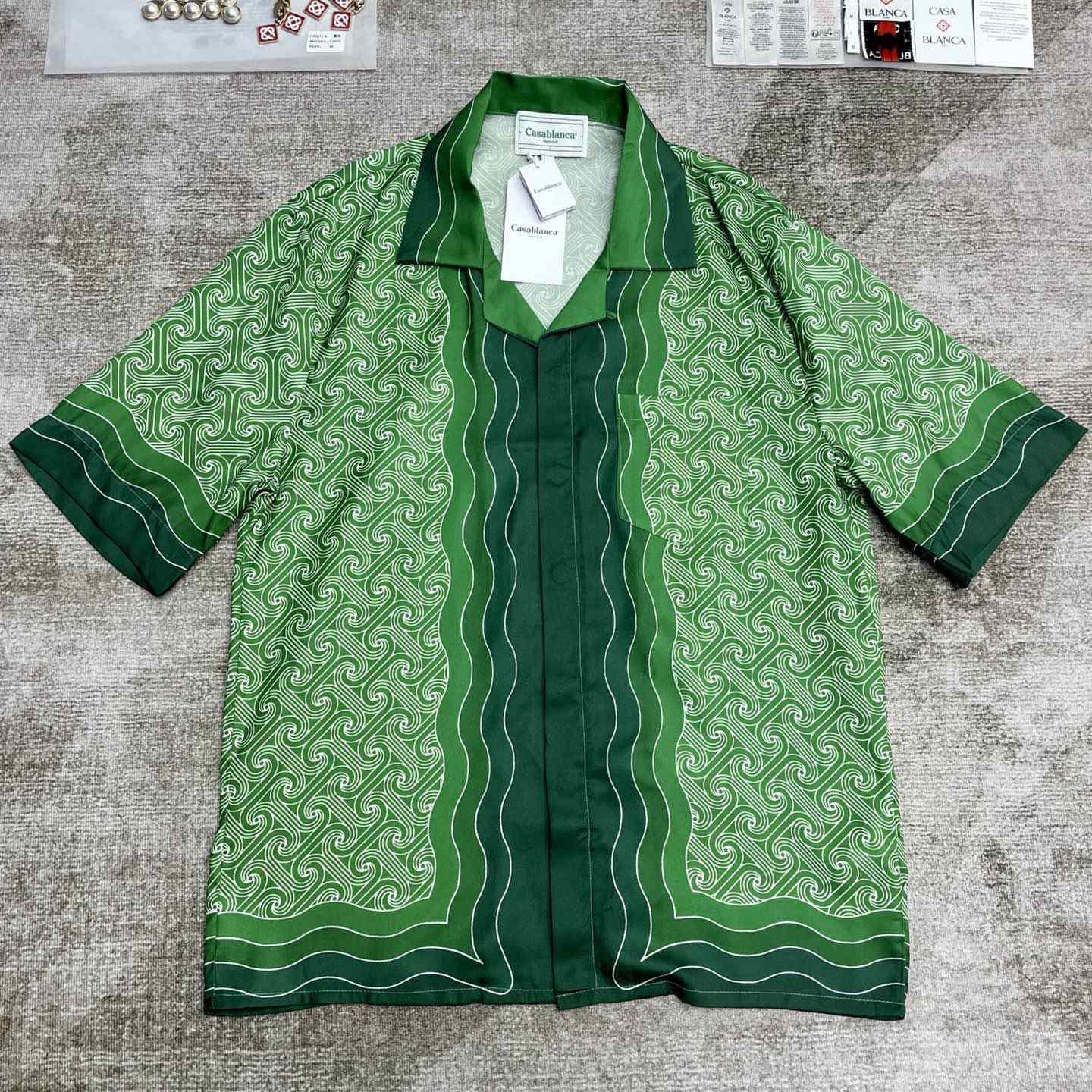 Casablanca Column-monogram Shirt  CA3518 - PerfectKickZ