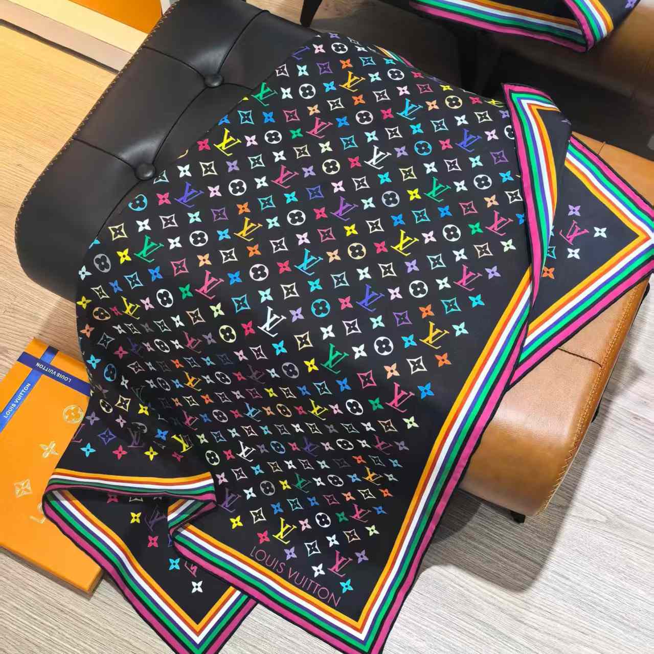 Louis Vuitton LV x TM Monogram Multicolor Square 90    - PerfectKickZ