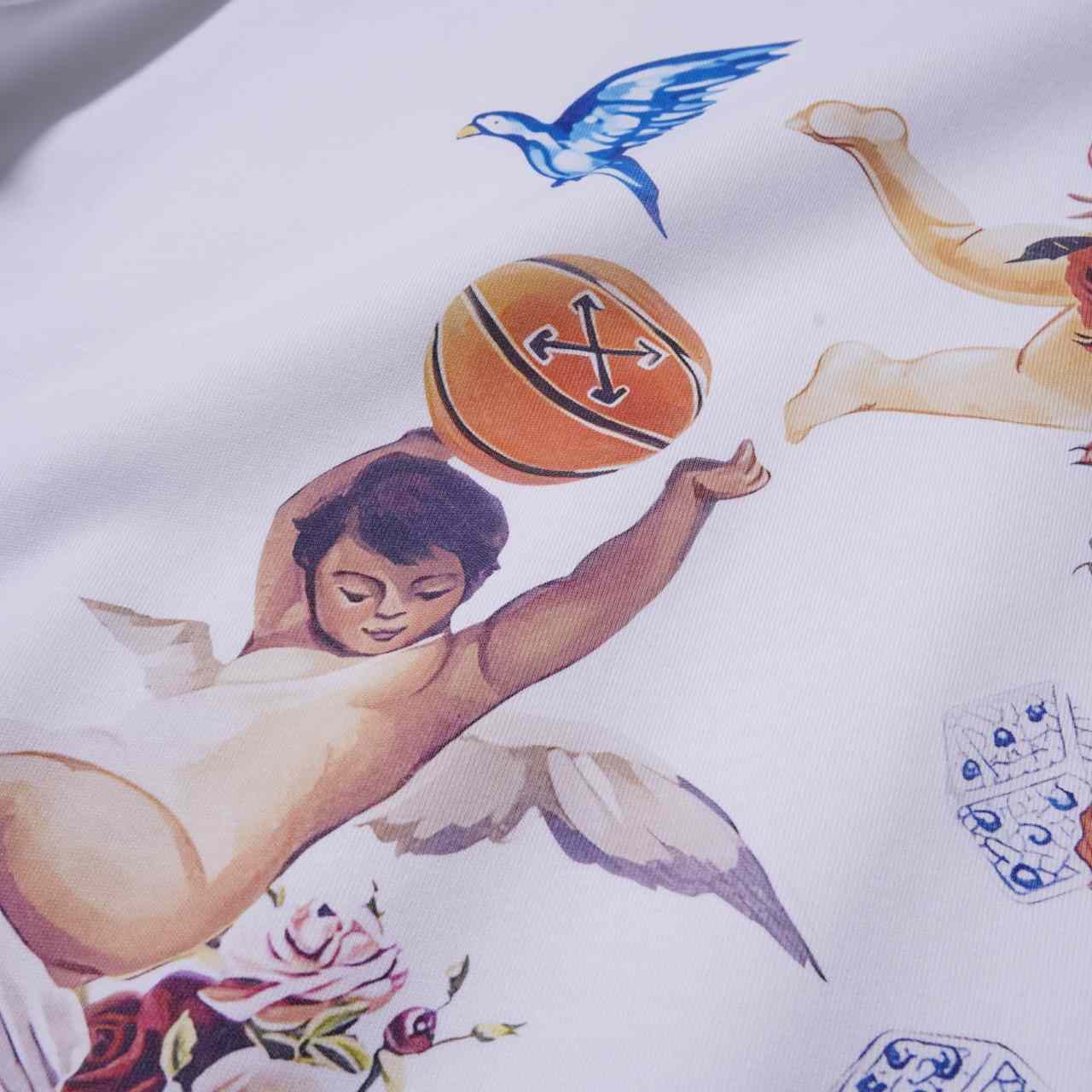 Off White White Car Fresco T-Shirt - PerfectKickZ