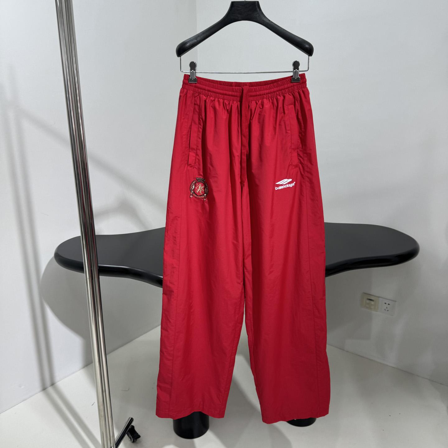 Balenciaga Paris Soccer Tracksuit Pant In Red - PerfectKickZ