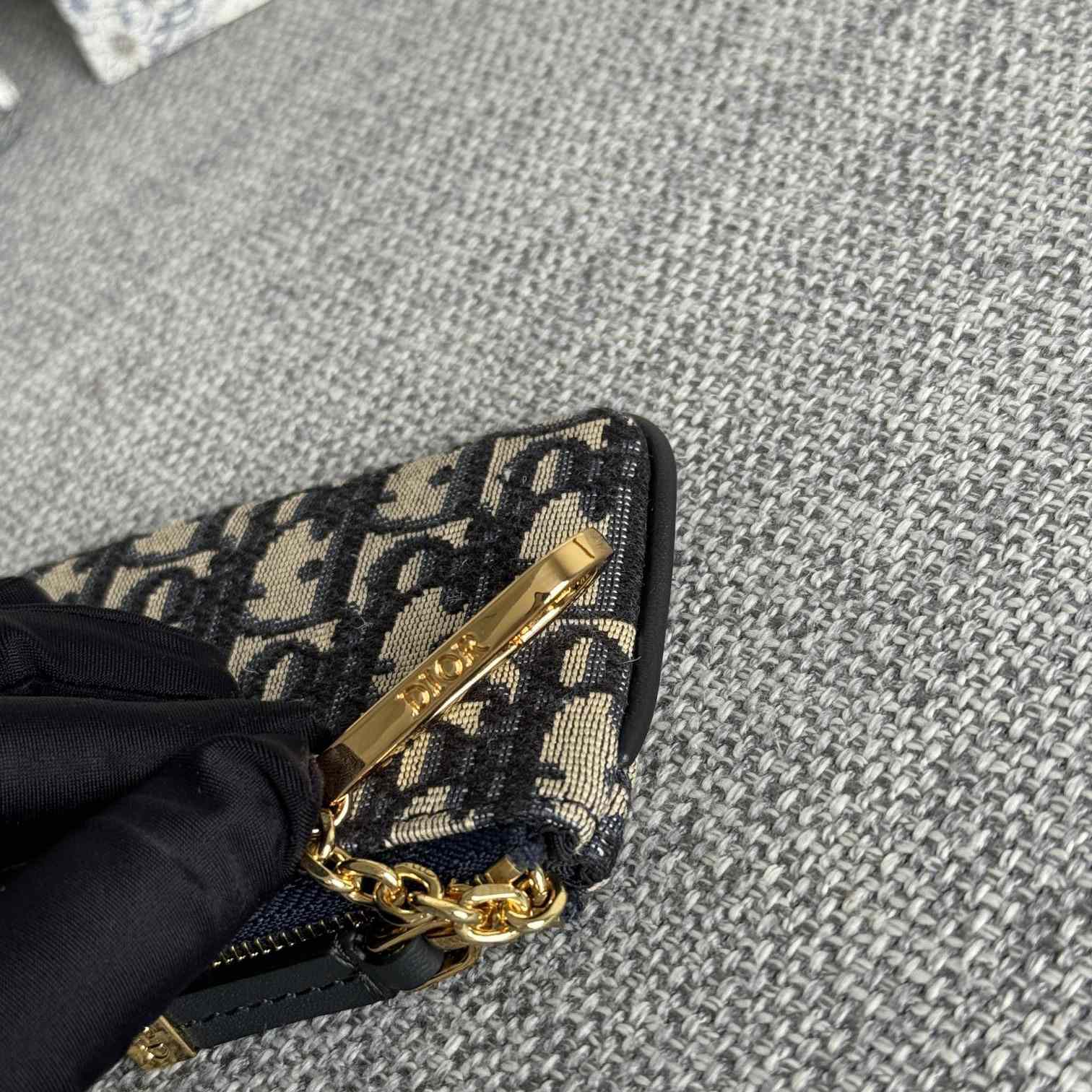 Dior 30 Montaigne Glycine Zipped Key Case (14.5*7.6cm) - PerfectKickZ