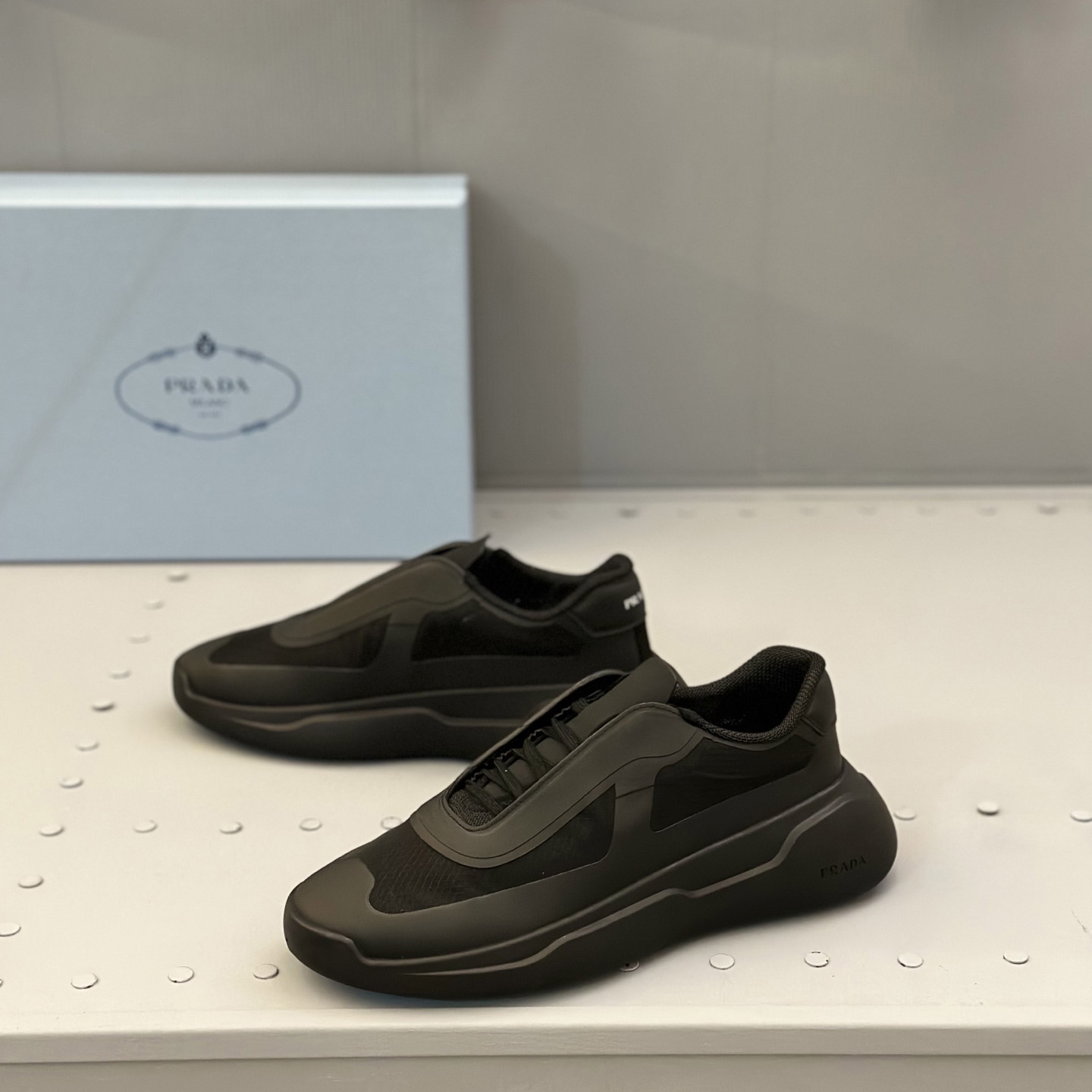 Prada America's Cup Re-Nylon And Bike Fabric Sneakers - PerfectKickZ