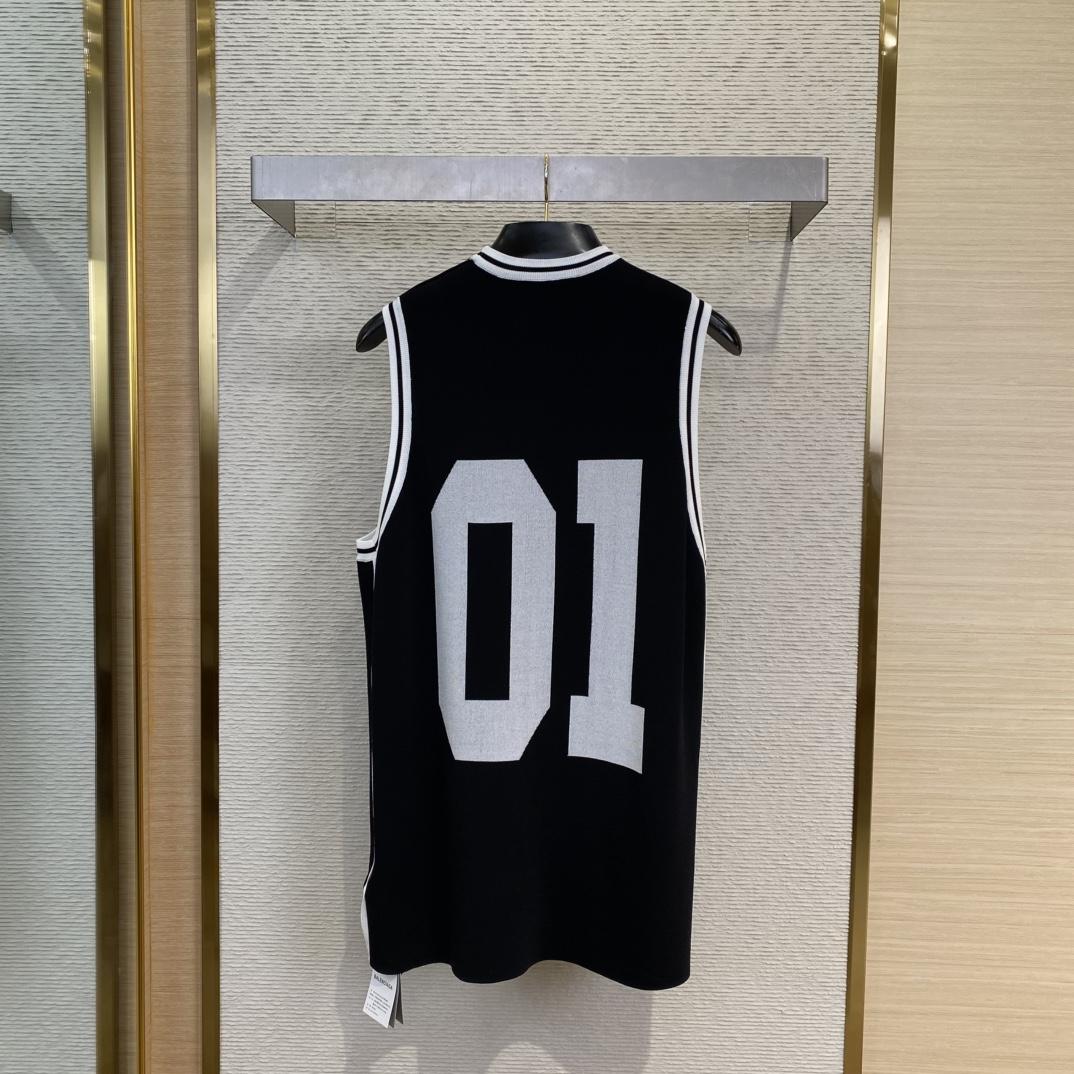 Balenciaga Basketball Series - Tank Top In Black And White  - PerfectKickZ