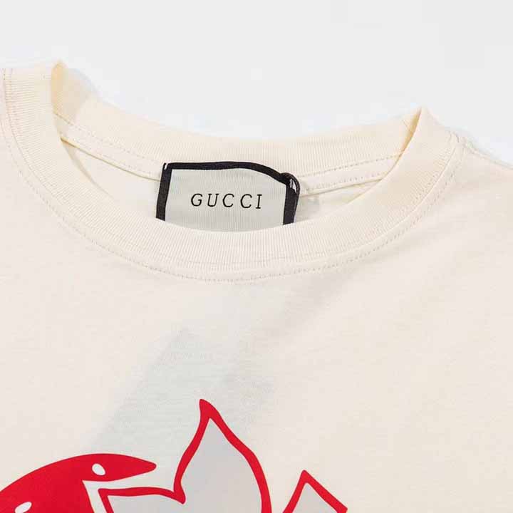 Gucci Strawberry Gucci' Cotton T-shirt - PerfectKickZ