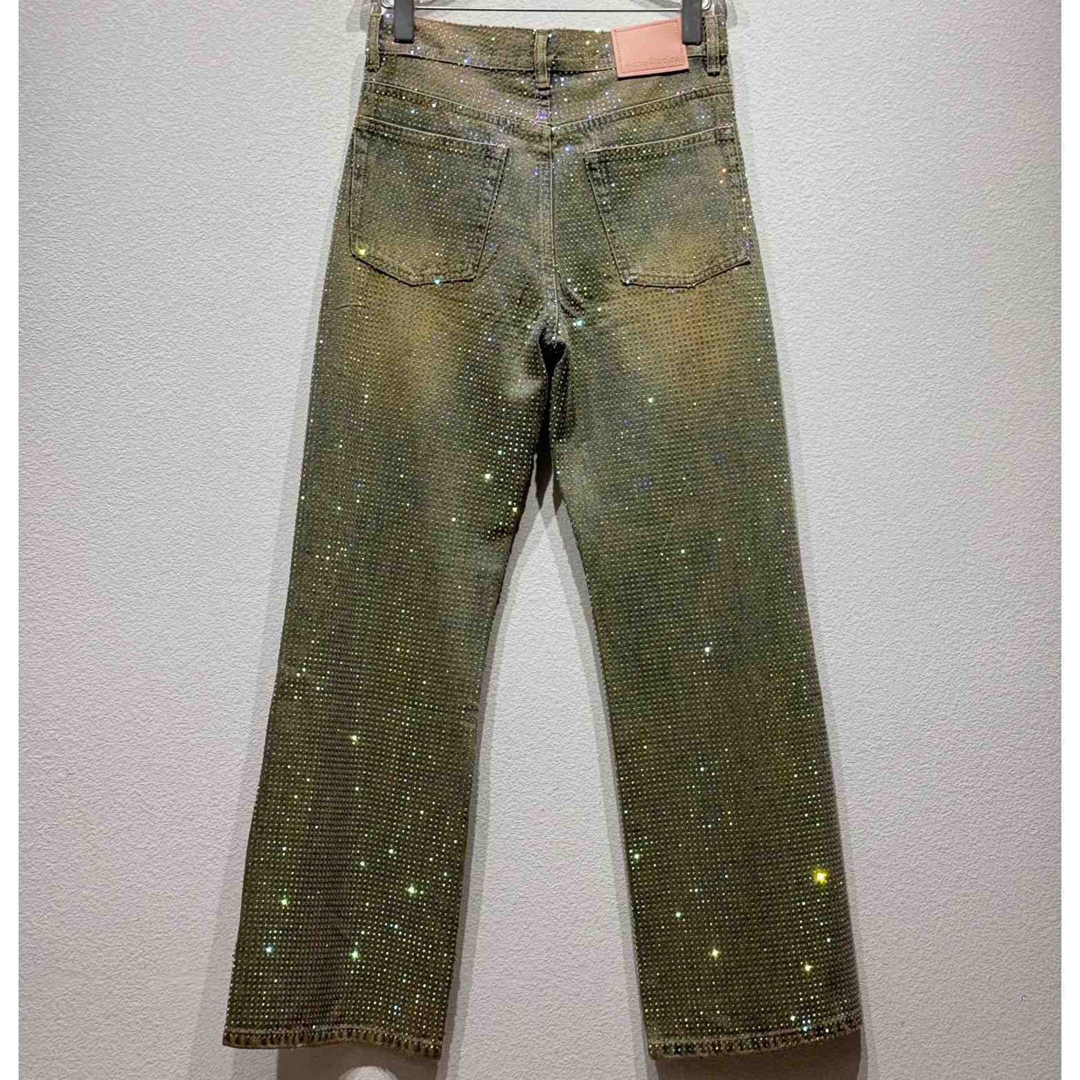 Acne Studios Loose Fit Crystal Studs Jeans - PerfectKickZ