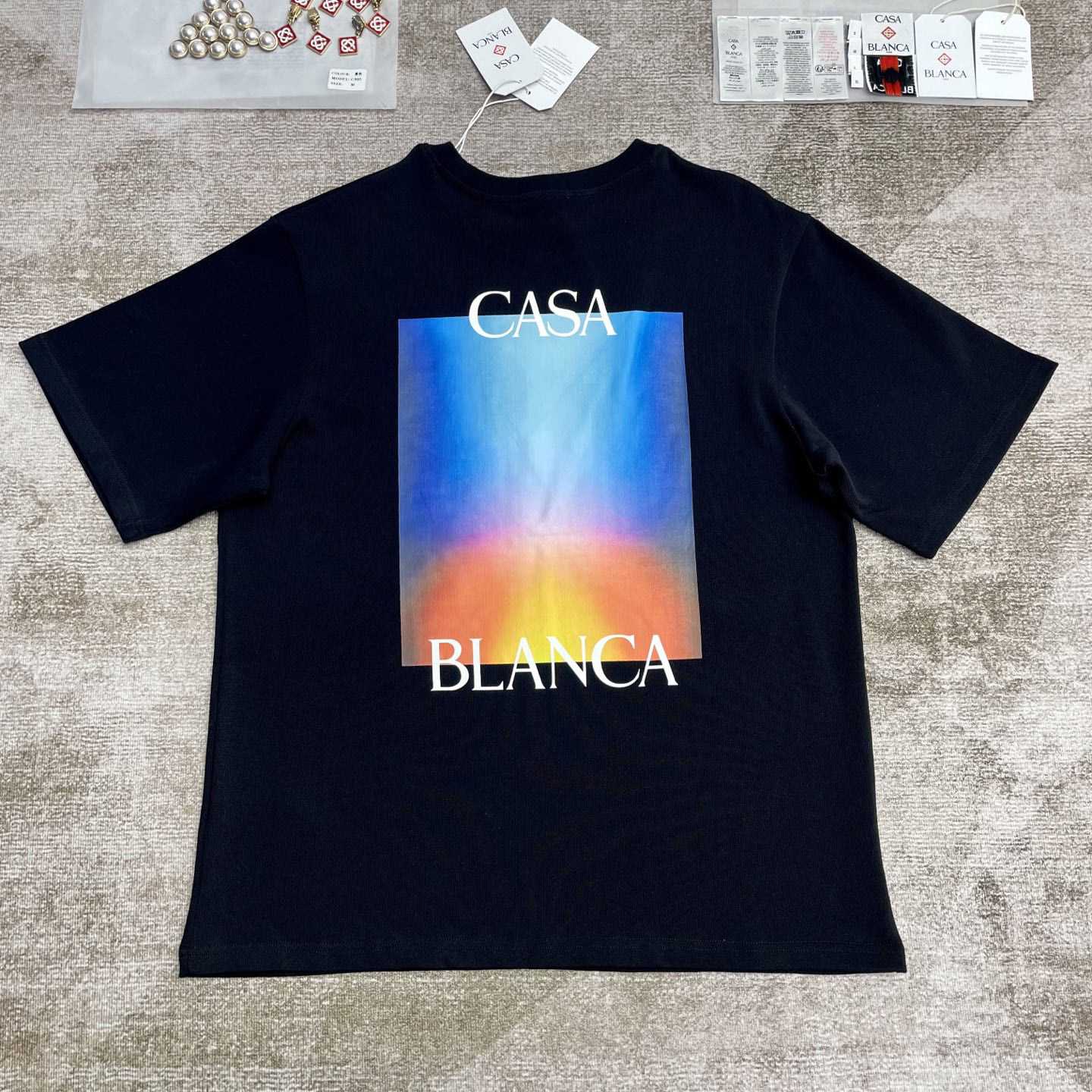 Casablanca Gradient Casa Logo T-Shirt   C985 - PerfectKickZ