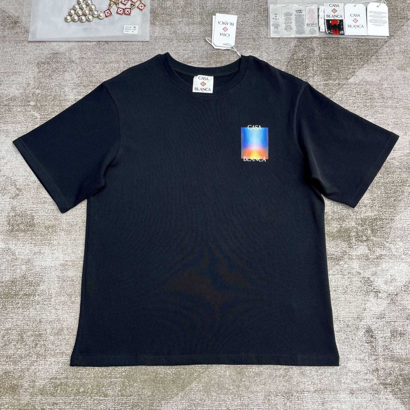 Casablanca Gradient Casa Logo T-Shirt   C985 - PerfectKickZ