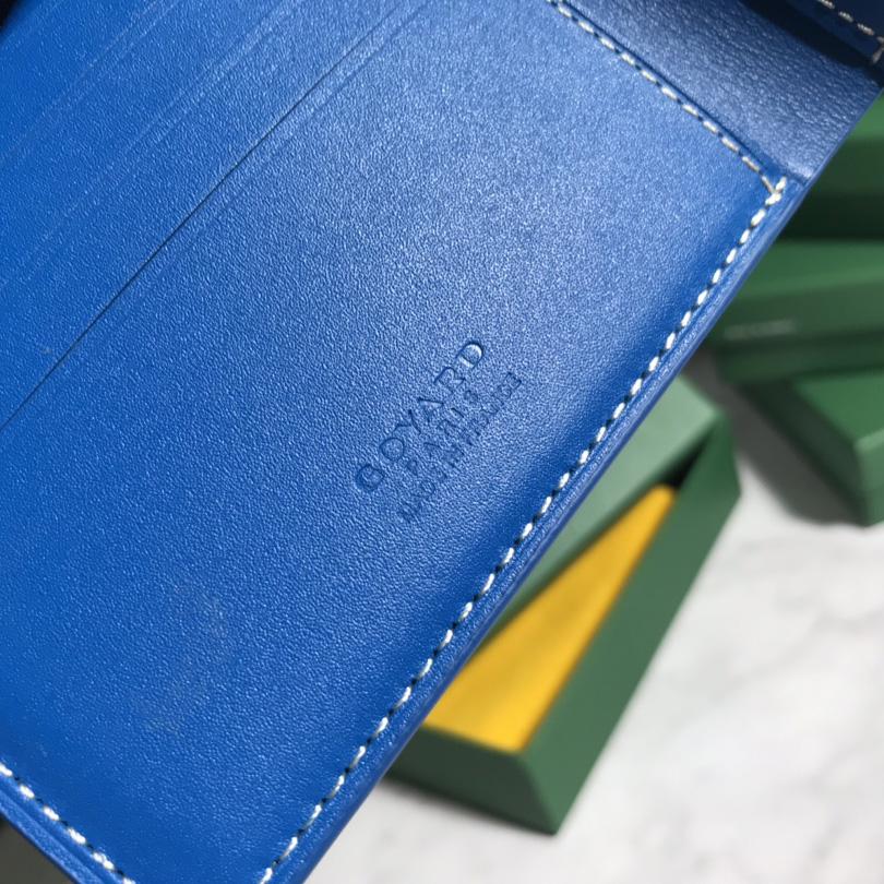 Goyard Short 8 Card Slots Billfold Wallet Blue - PerfectKickZ