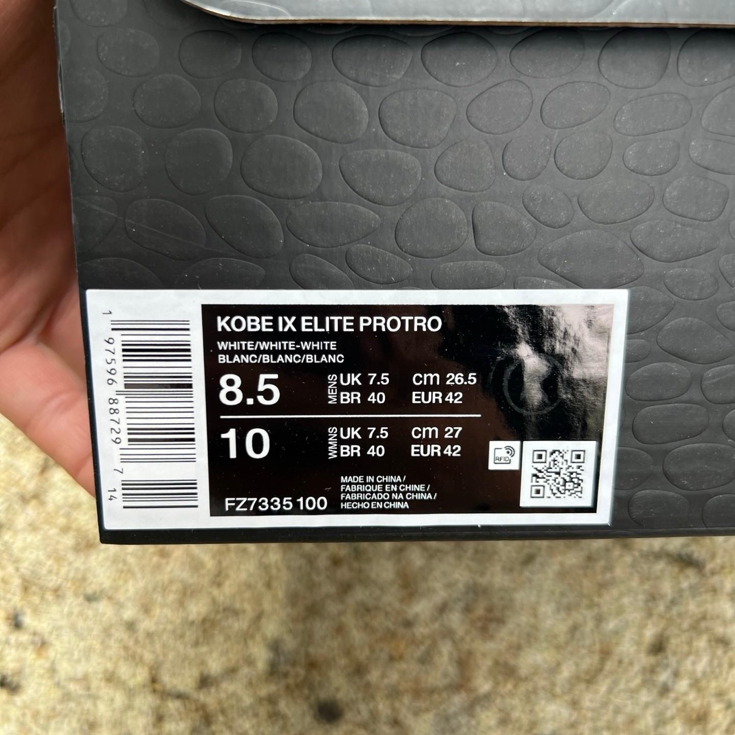 Kobe 9 Elite High Protro Halo   FZ7335-100 - 