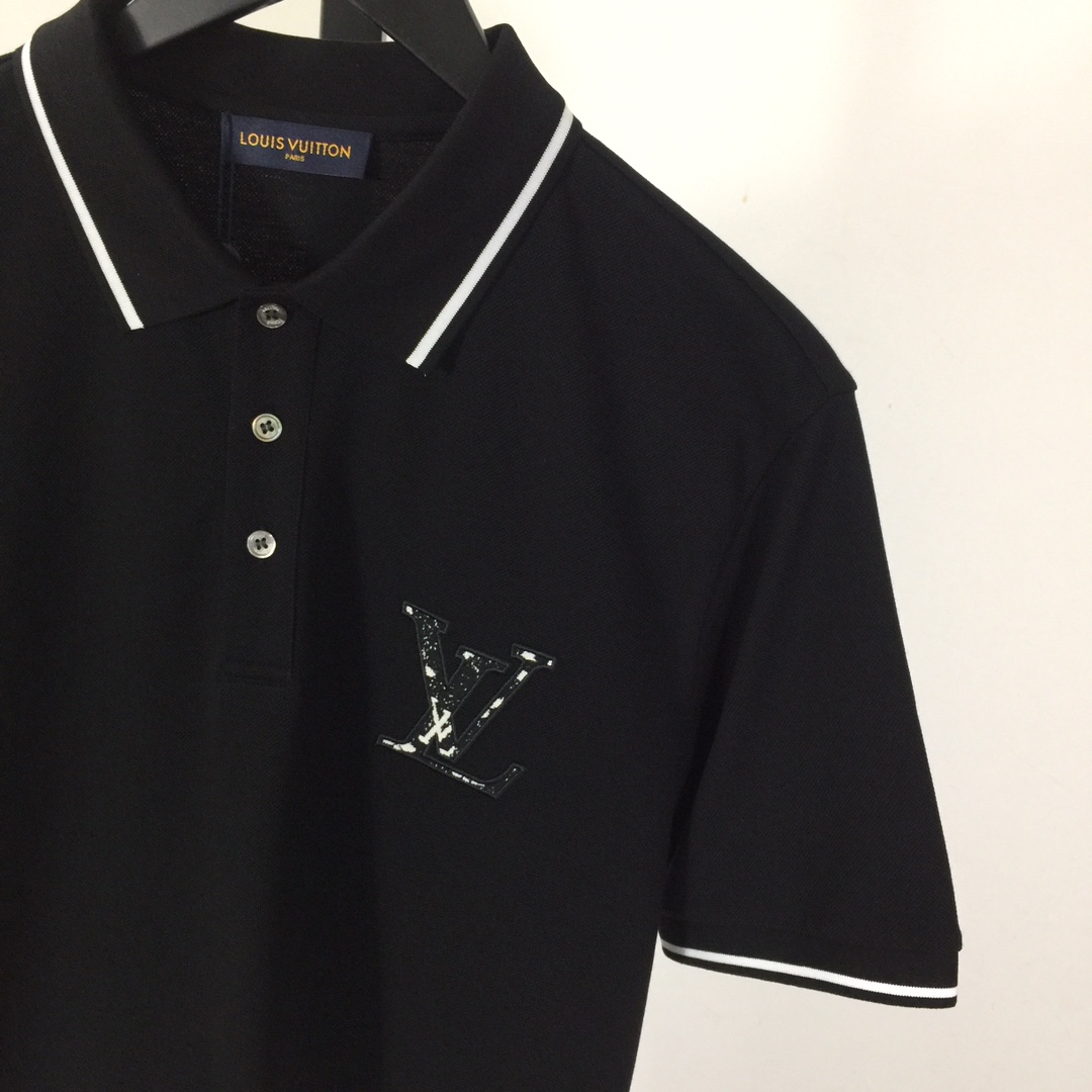 Louis Vuitton Short-Sleeved Cotton Polo Shirt    - PerfectKickZ