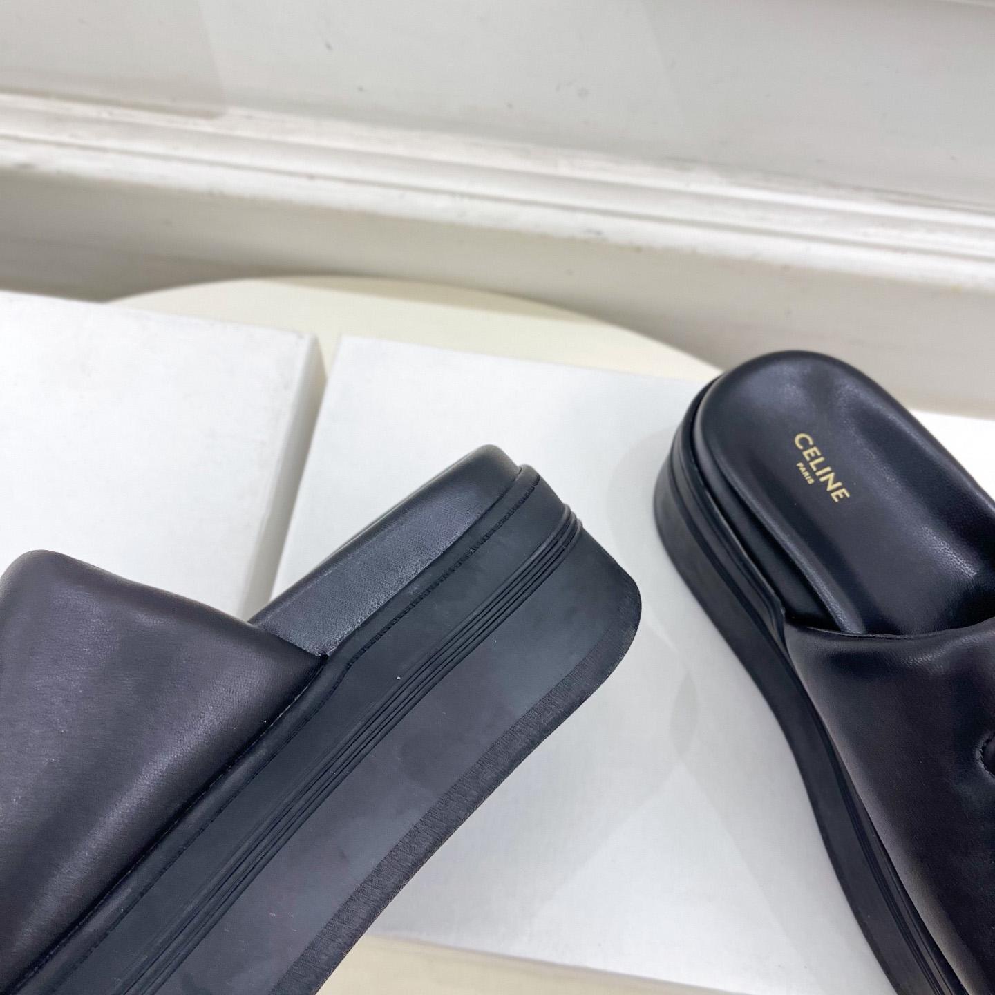 Celine Block Slide With Triomphe In Lambskin - PerfectKickZ
