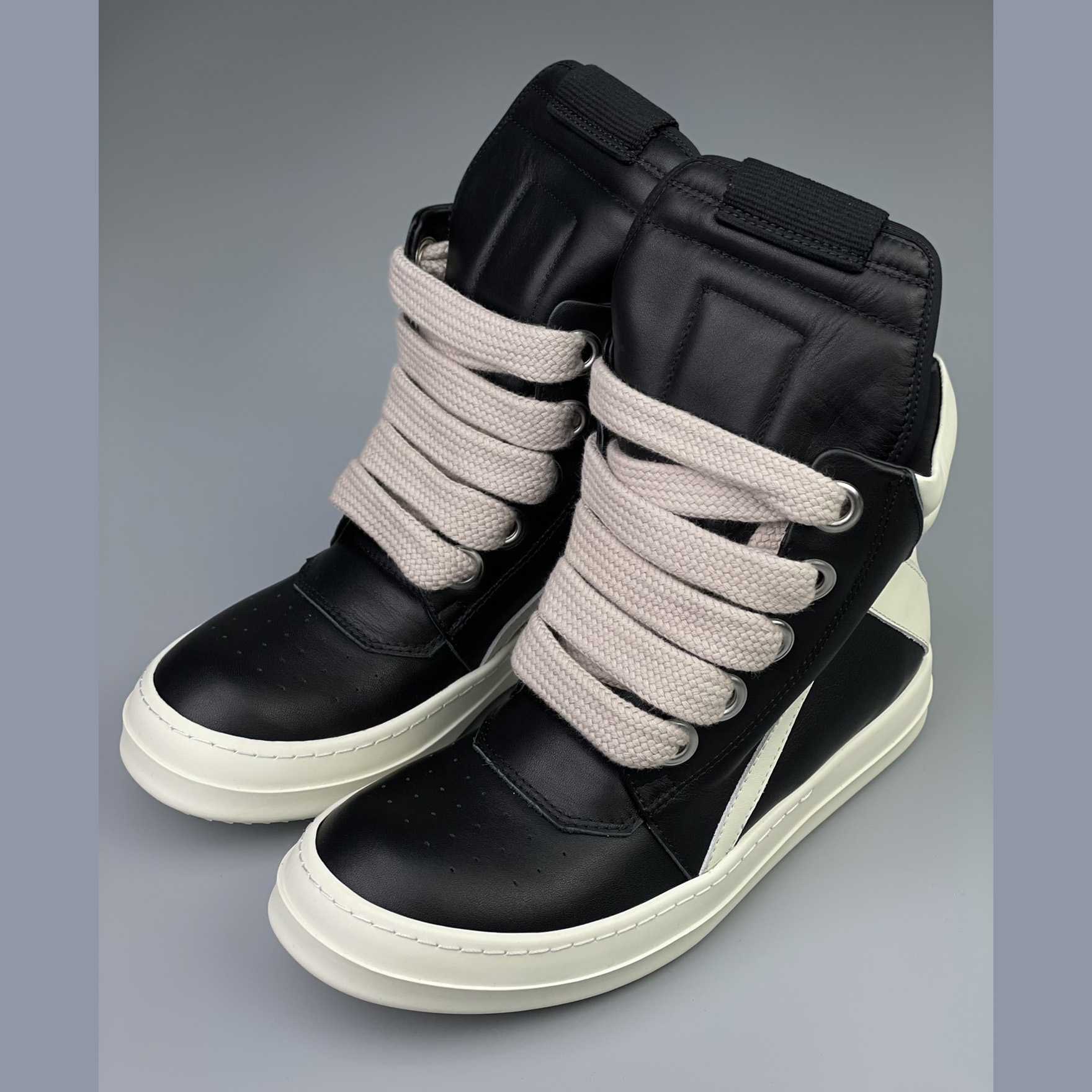Rick Owens Geobasket High 'Black Milk' - PerfectKickZ