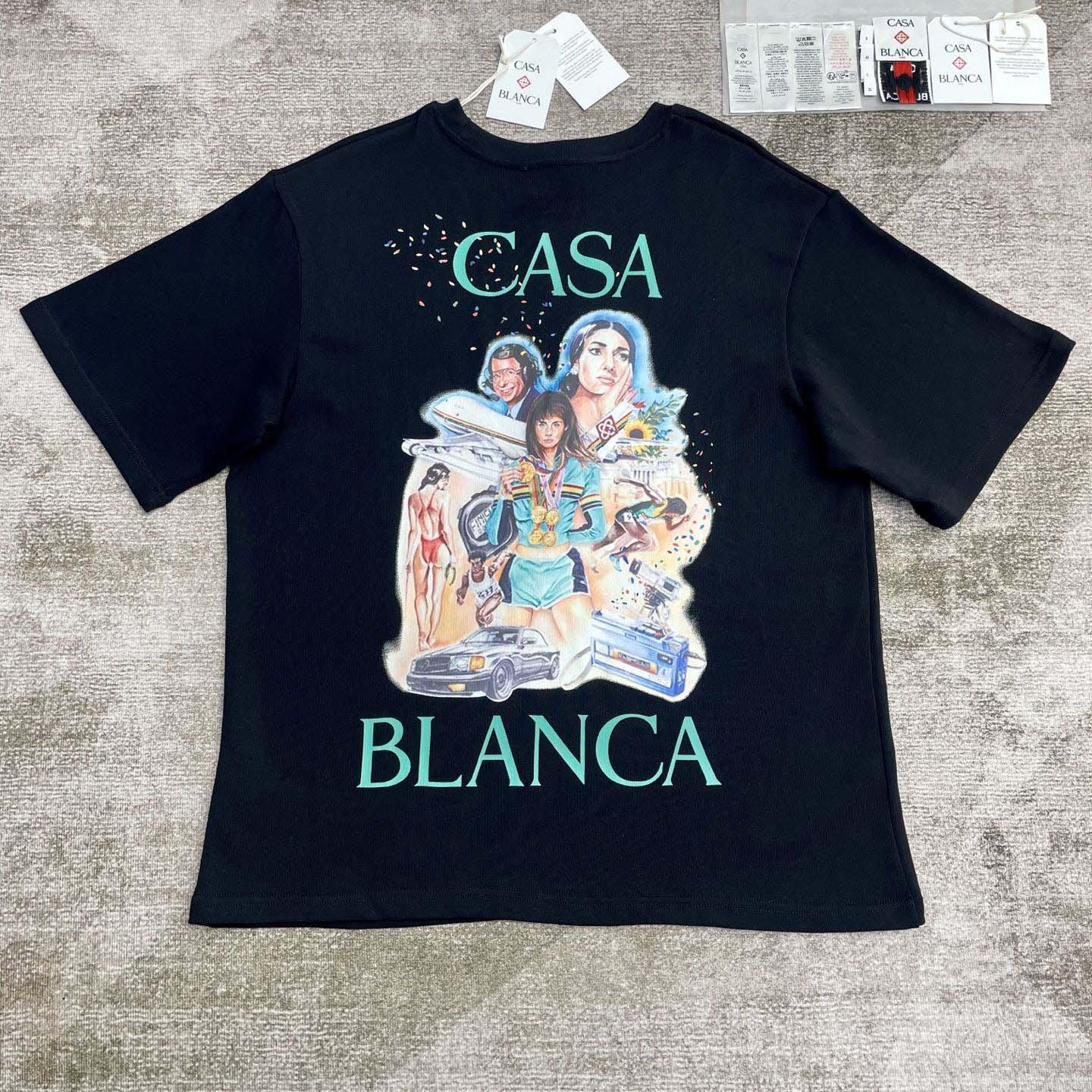 Casablanca printed T-shirt   C949 - PerfectKickZ