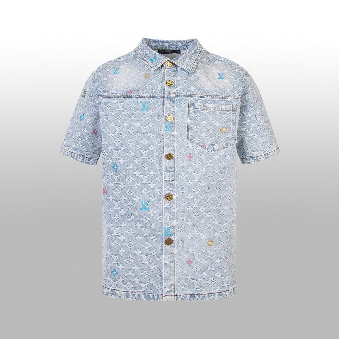 Louis Vuitton Monogram Short-Sleeved Shirt  - PerfectKickZ