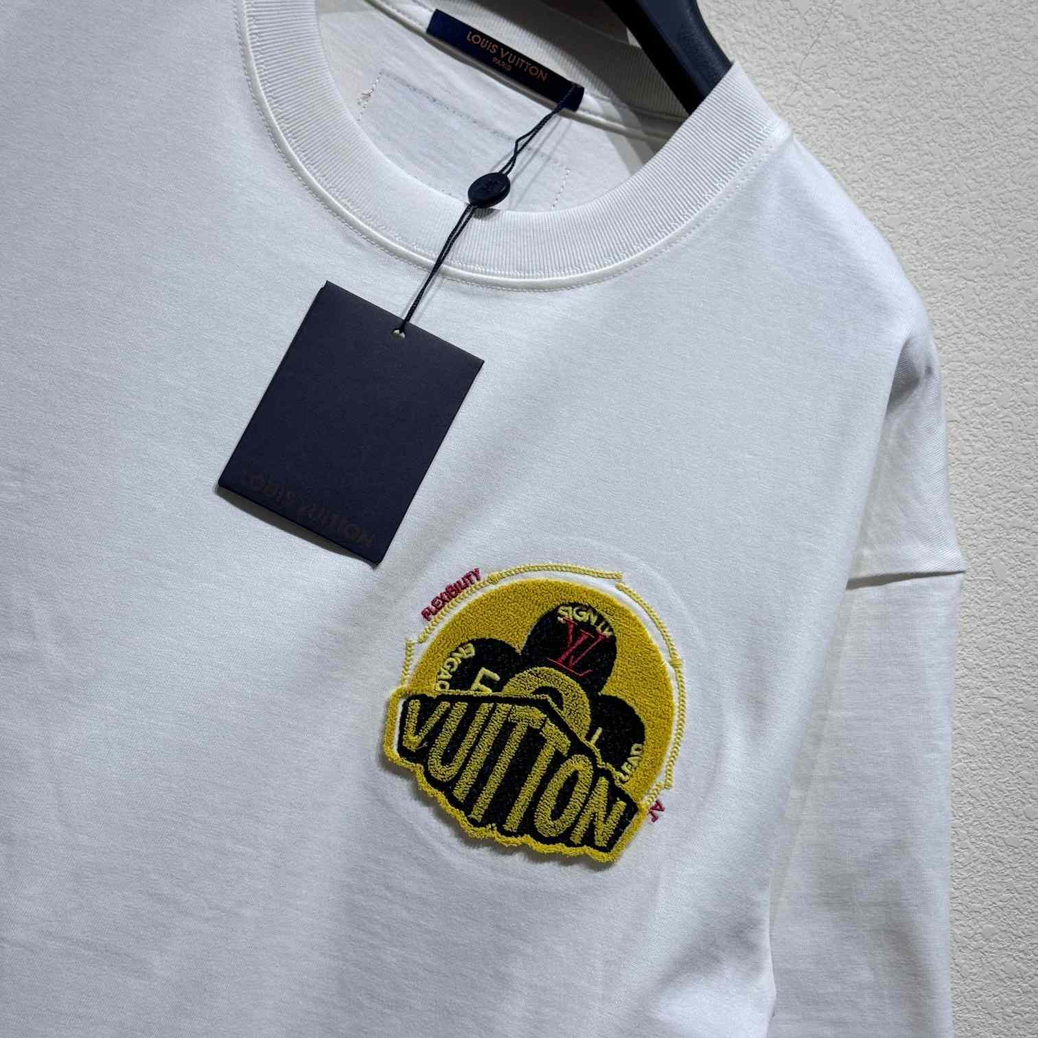 Louis Vuitton Short-Sleeved Cotton Crewneck    - PerfectKickZ