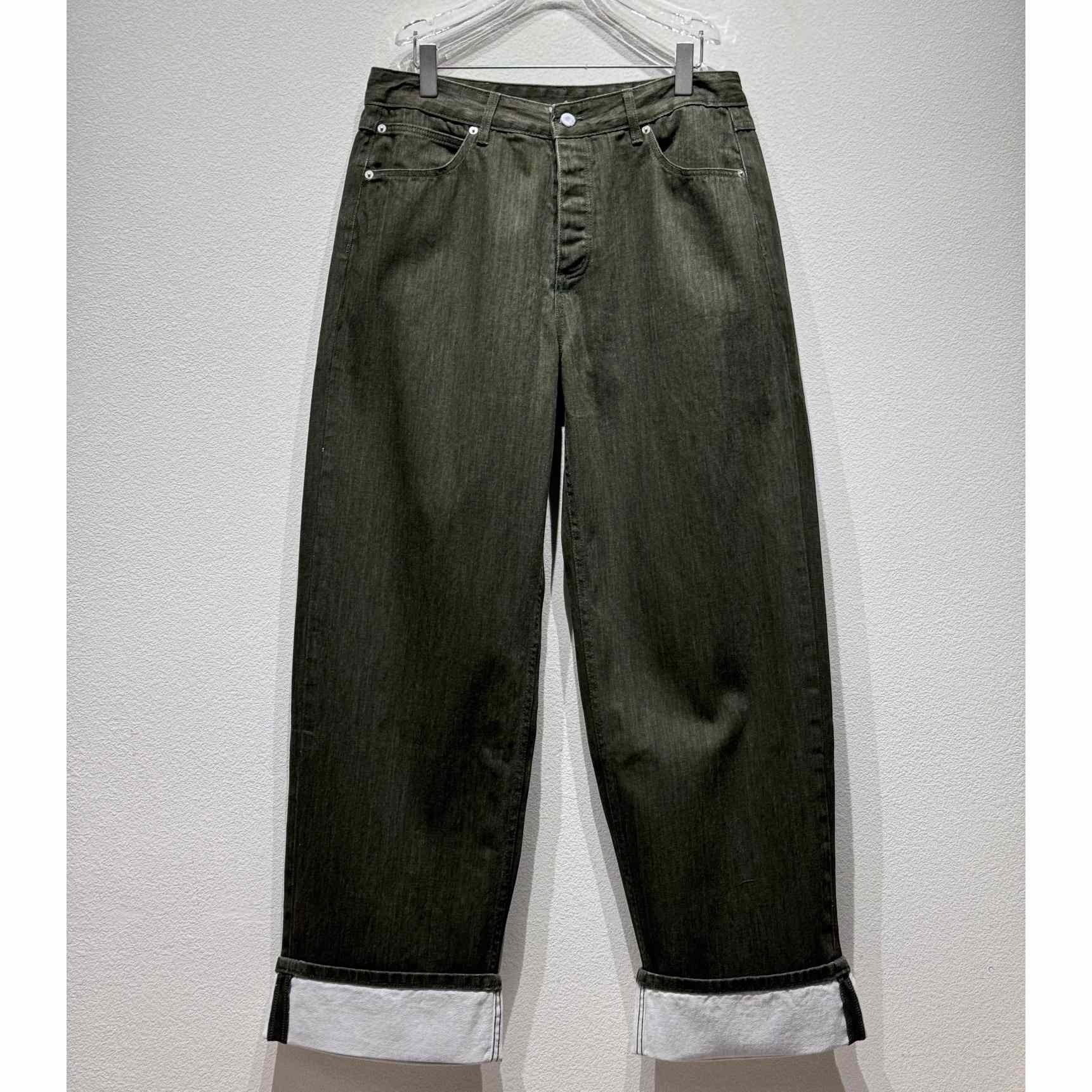Bottega Veneta Turned Up Hem Wide-Leg Jeans - PerfectKickZ