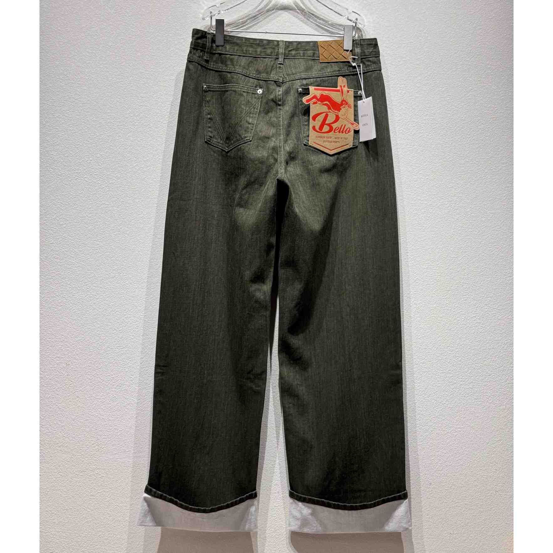 Bottega Veneta Turned Up Hem Wide-Leg Jeans - PerfectKickZ