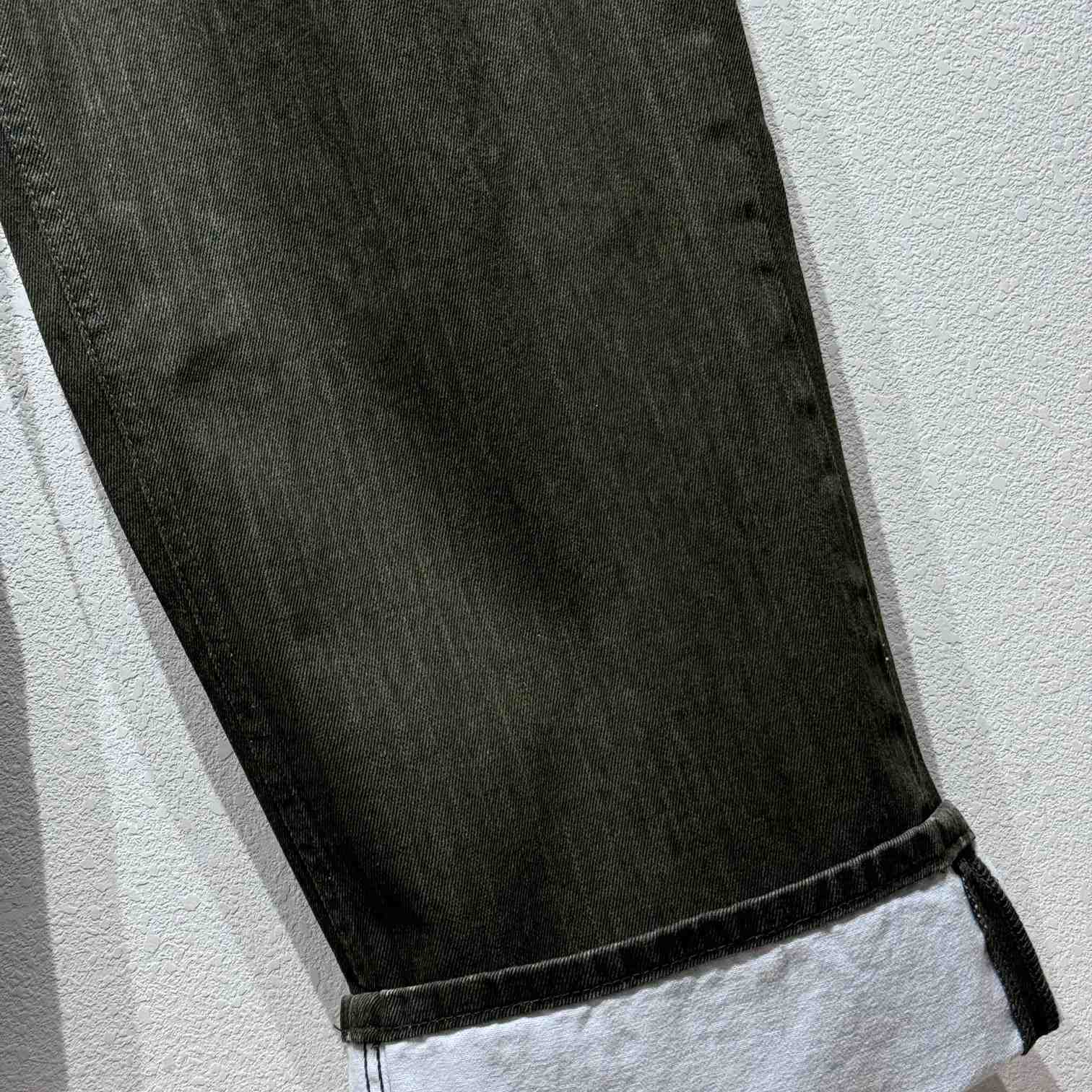 Bottega Veneta Turned Up Hem Wide-Leg Jeans - PerfectKickZ