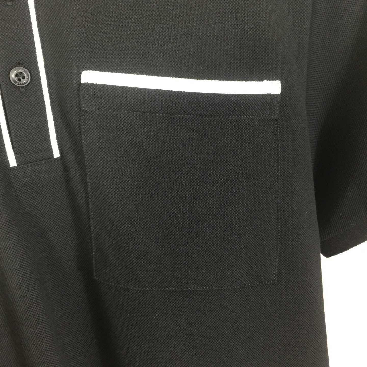 Moncler Black Striped Polo - PerfectKickZ