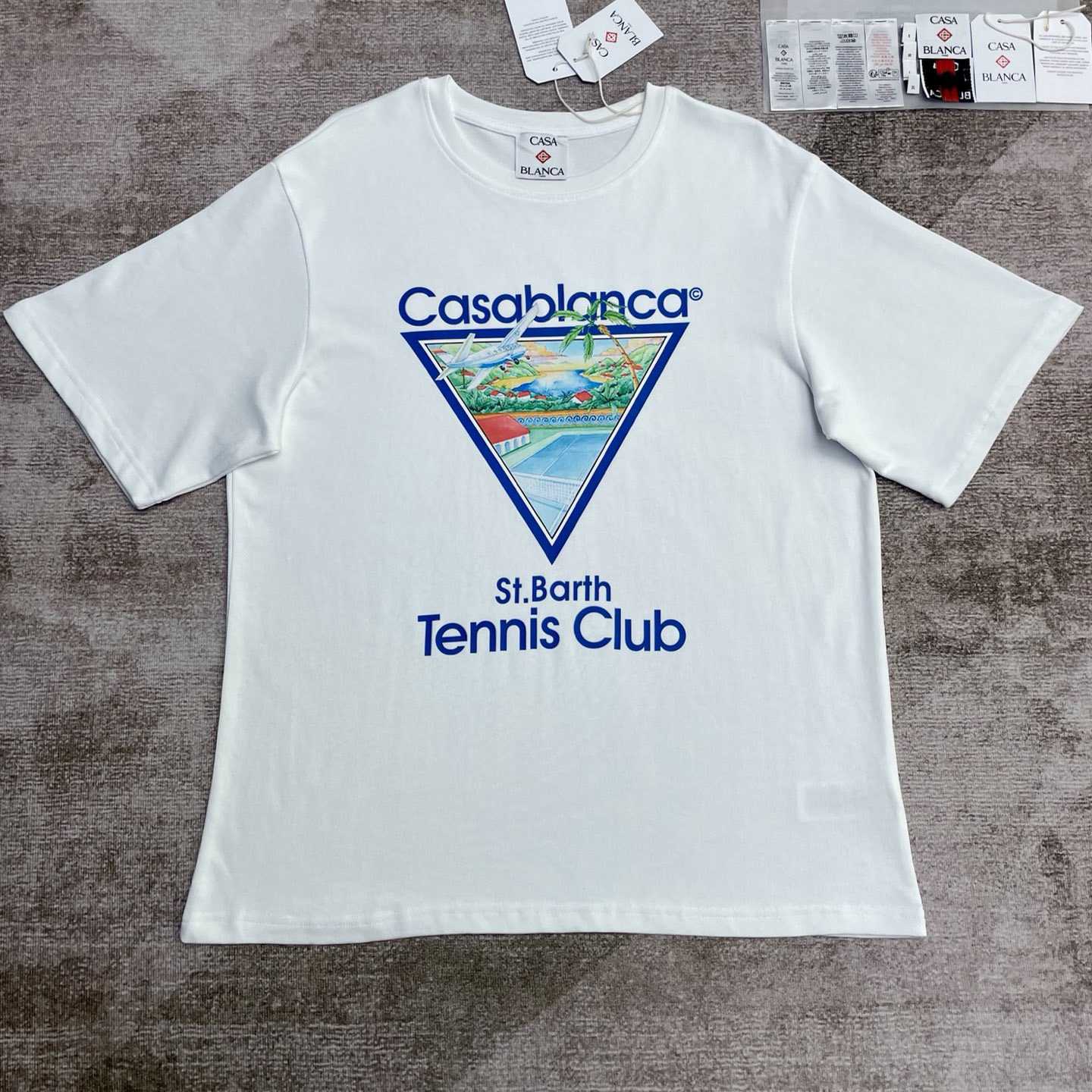 Casablanca Tennis Club Icon T-Shirt   C998 - PerfectKickZ