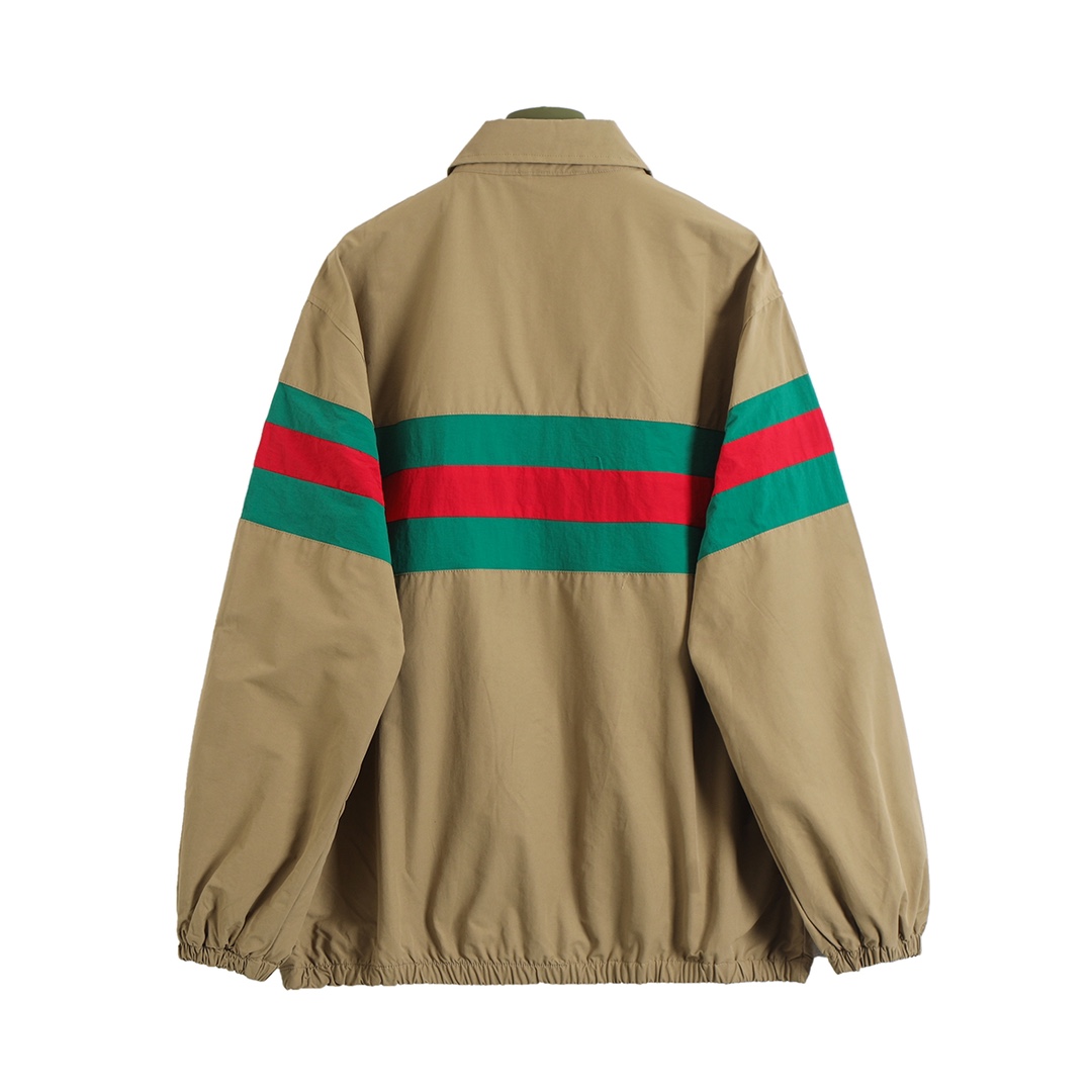 Gucci Classic Red And Green Striped Jacket - PerfectKickZ