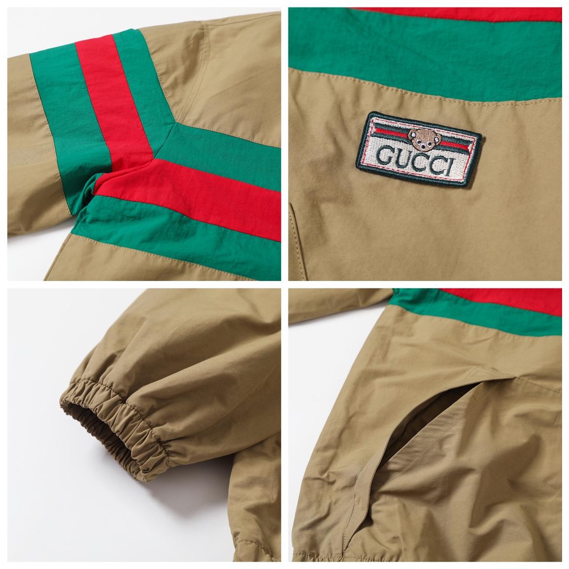 Gucci Classic Red And Green Striped Jacket - 