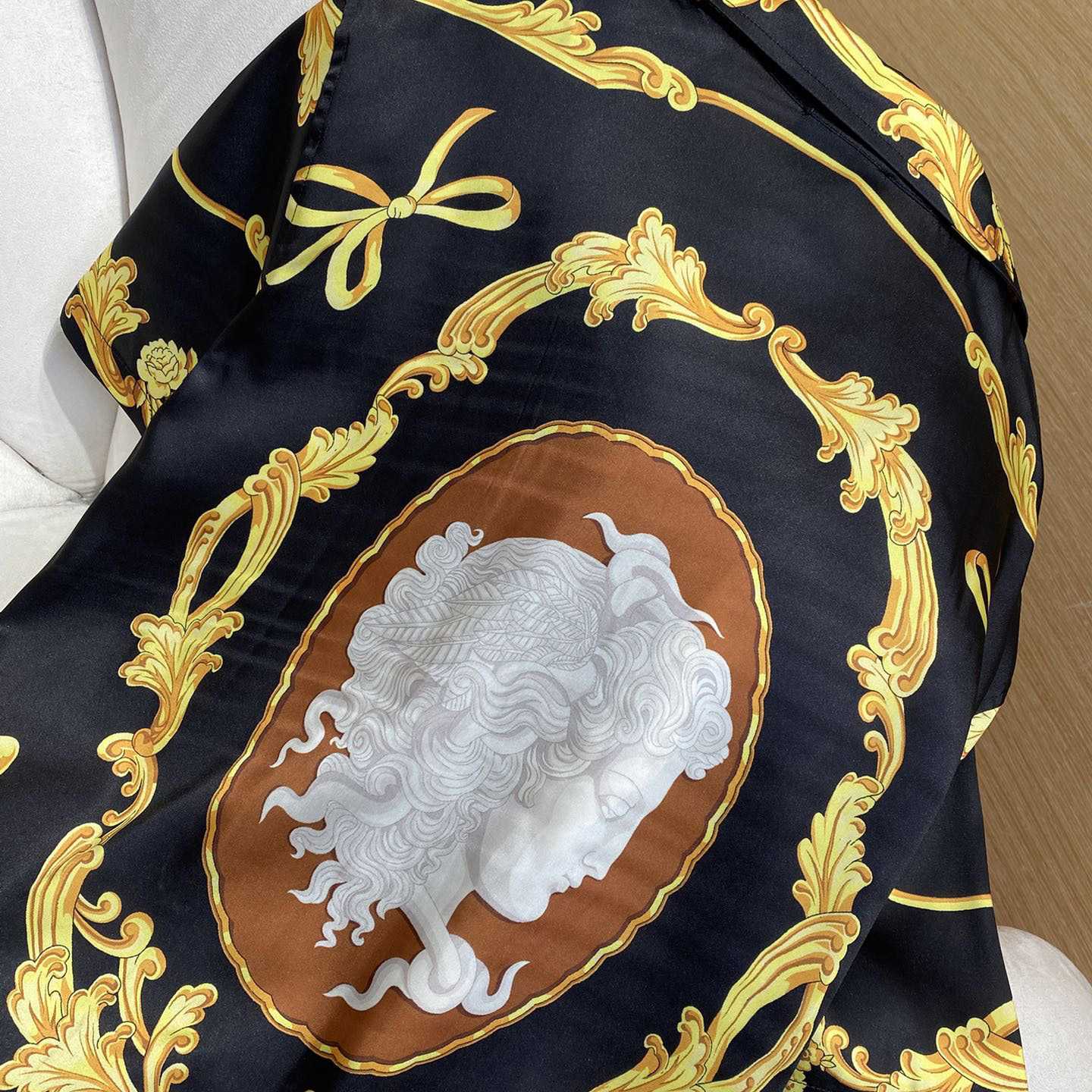 Versace Cameo Silk Shirt And Short - PerfectKickZ