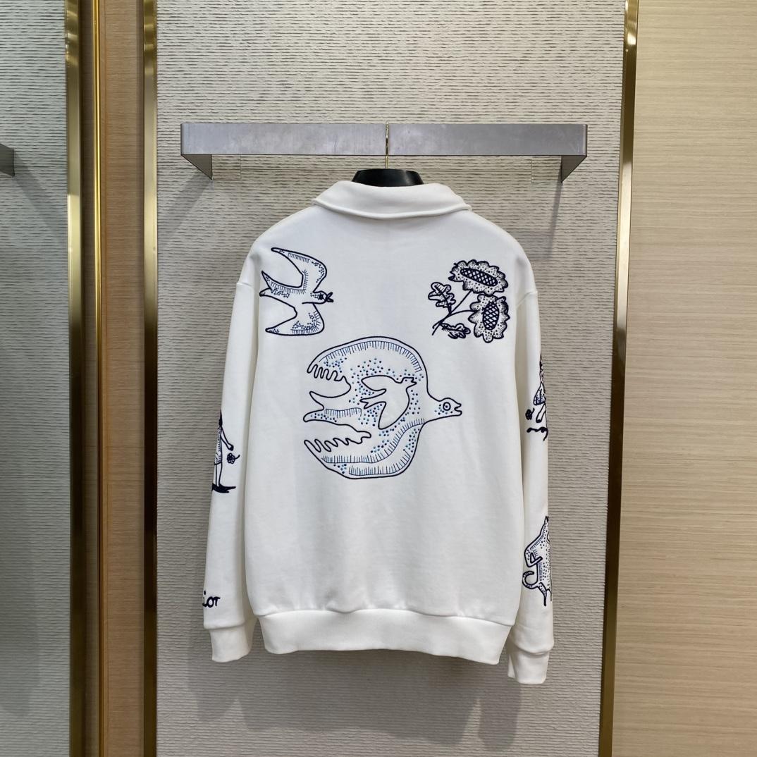 Dior Sweatshirt With Zipped Collar  - PerfectKickZ