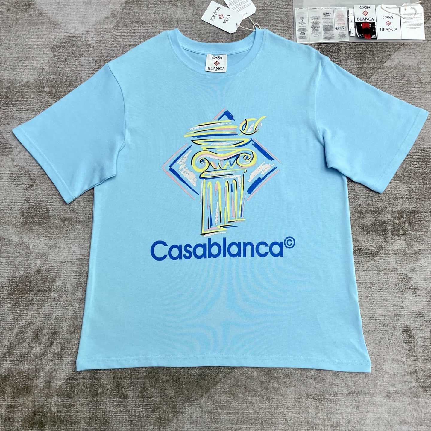 Casablanca Diamond Column-print T-shirt   C945 - PerfectKickZ