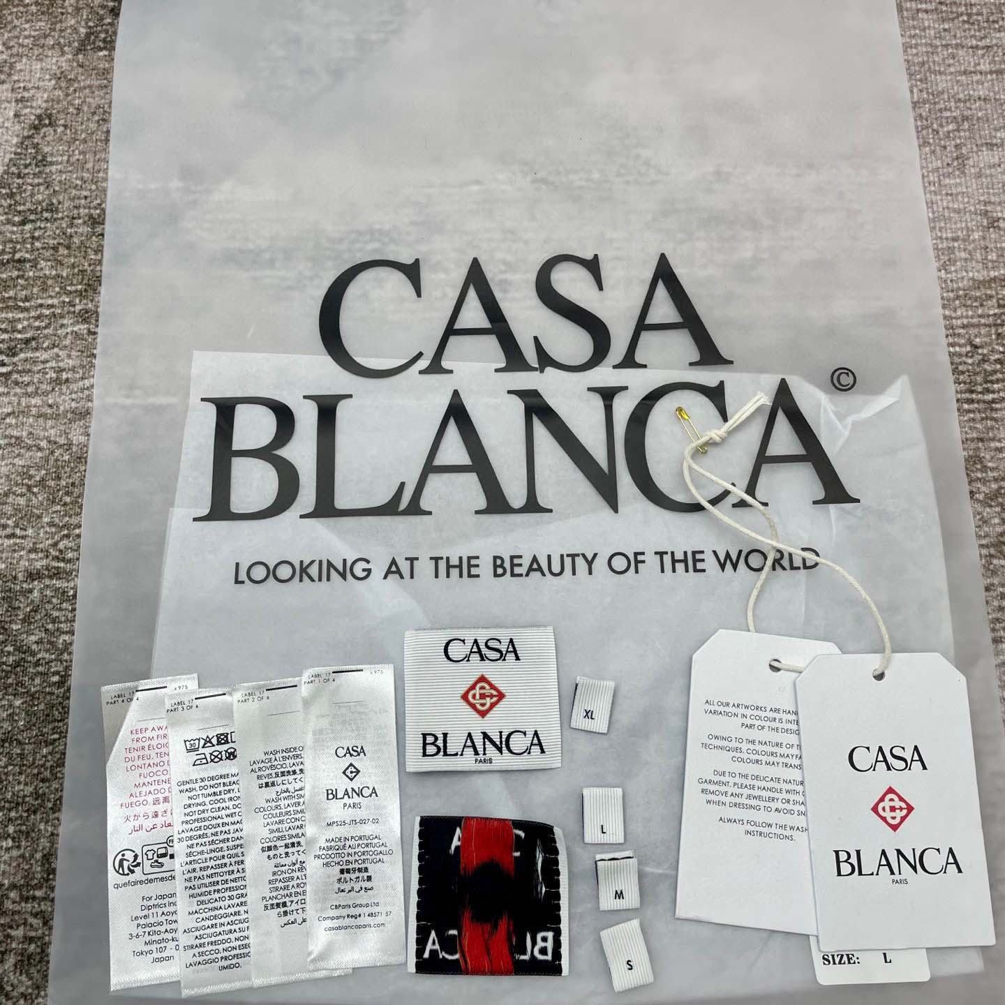 Casablanca Black Diamond Column Printed T-Shirt   C953 - PerfectKickZ