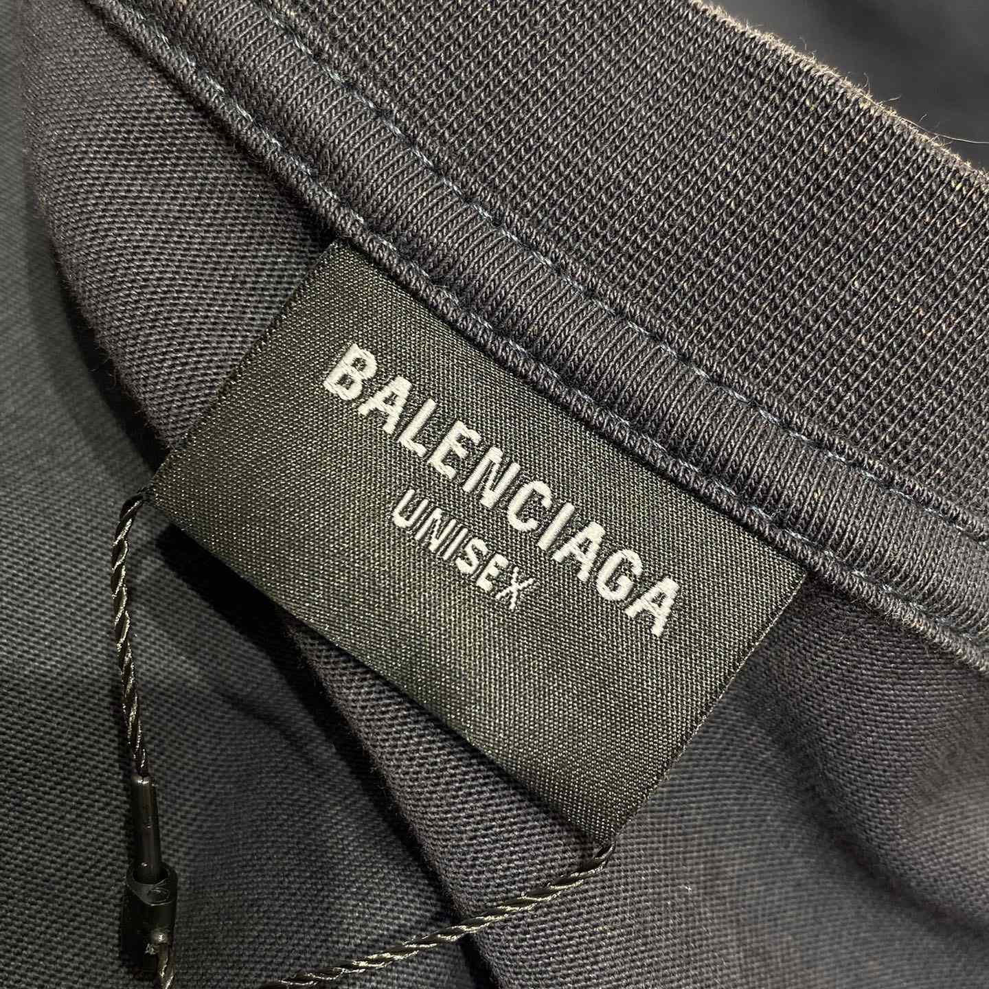 Balenciaga New Tape Type TR T-Shirt Medium Fit In Faded Washed Black - PerfectKickZ