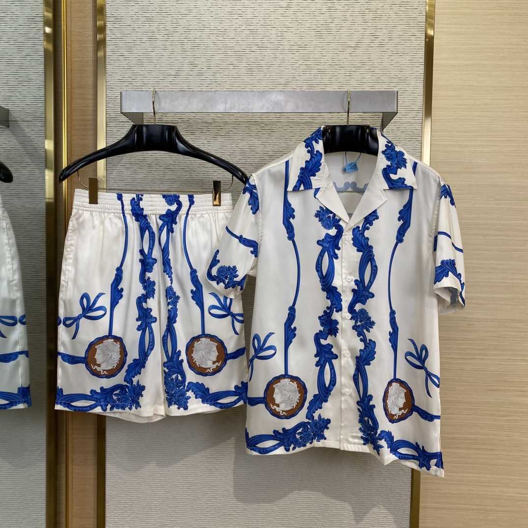 Versace Cameo Silk Shirt And Short - PerfectKickZ