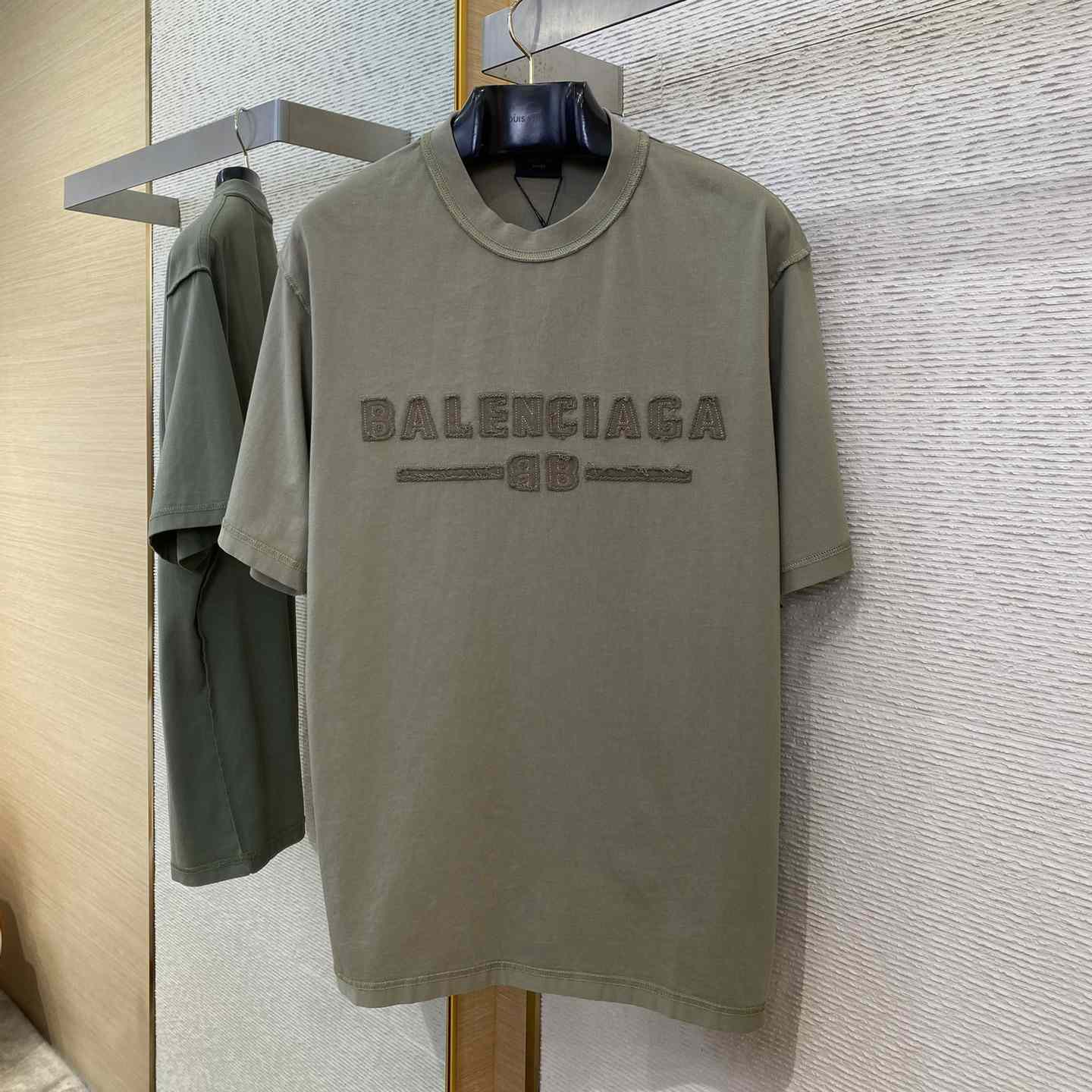 Balenciaga Inside-Out T-Shirt Medium Fit In Army Green - PerfectKickZ