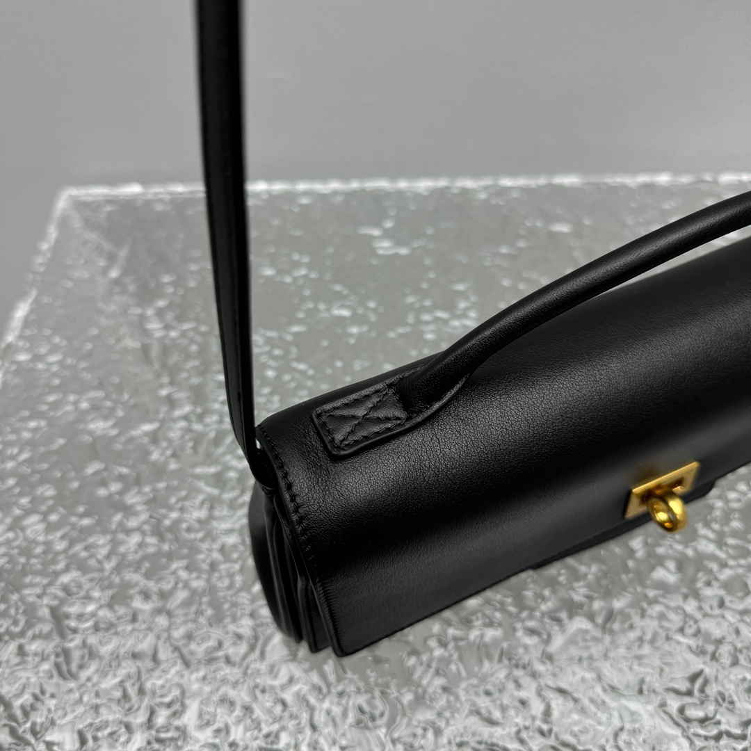 Balenciaga Bel Air Clutch On Strap Small In Black   - PerfectKickZ