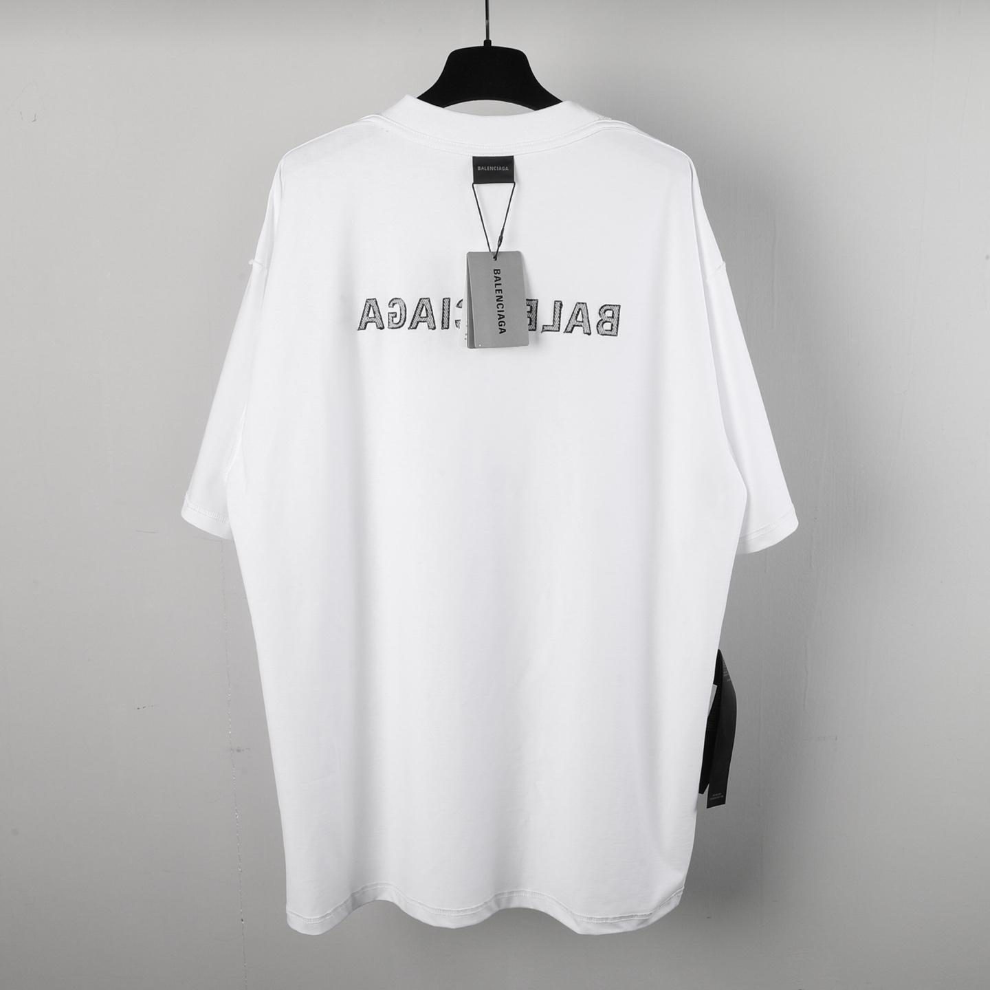 Balenciaga Logo-embroidered T-shirt - PerfectKickZ