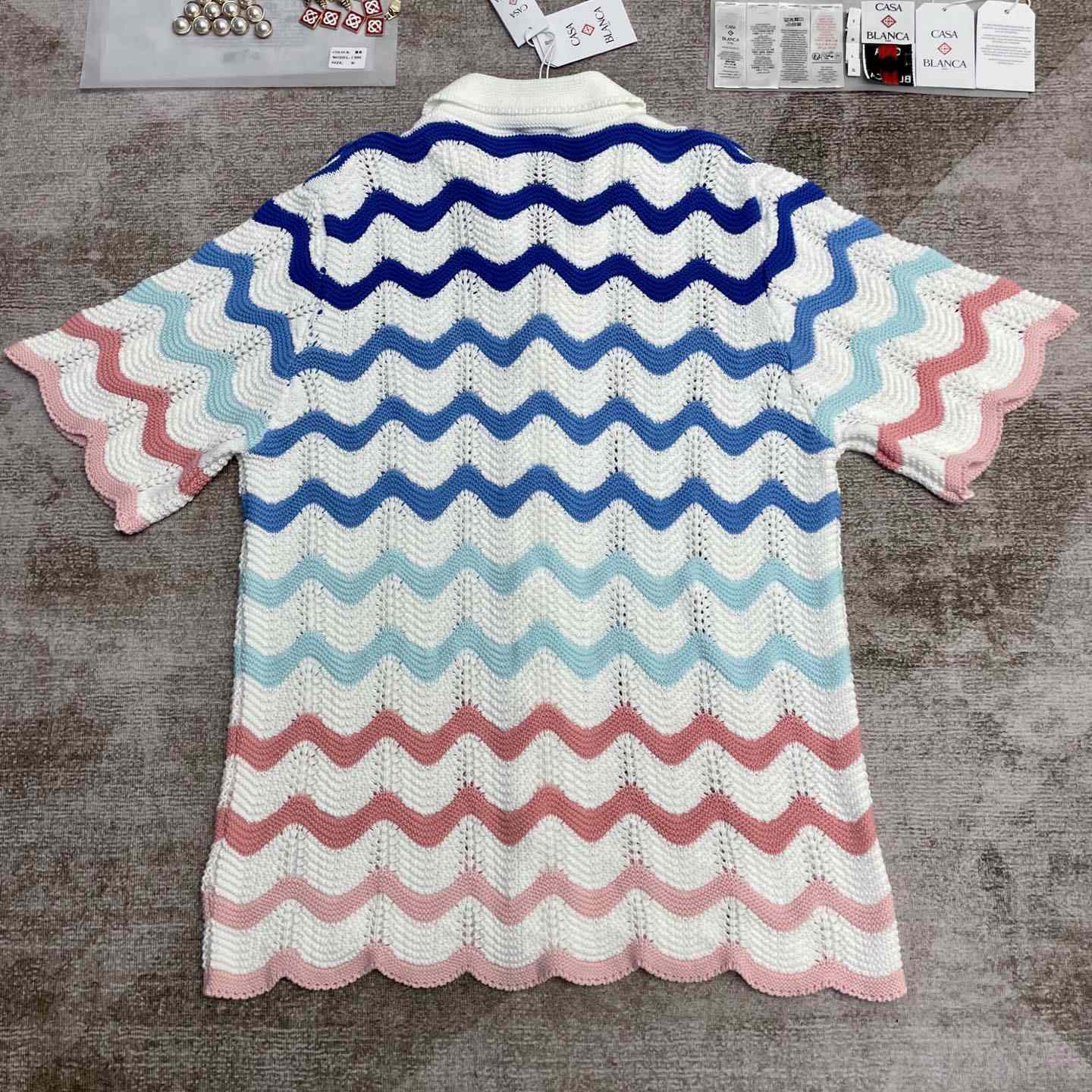 Casablanca Wave Shirt   D0086 - PerfectKickZ