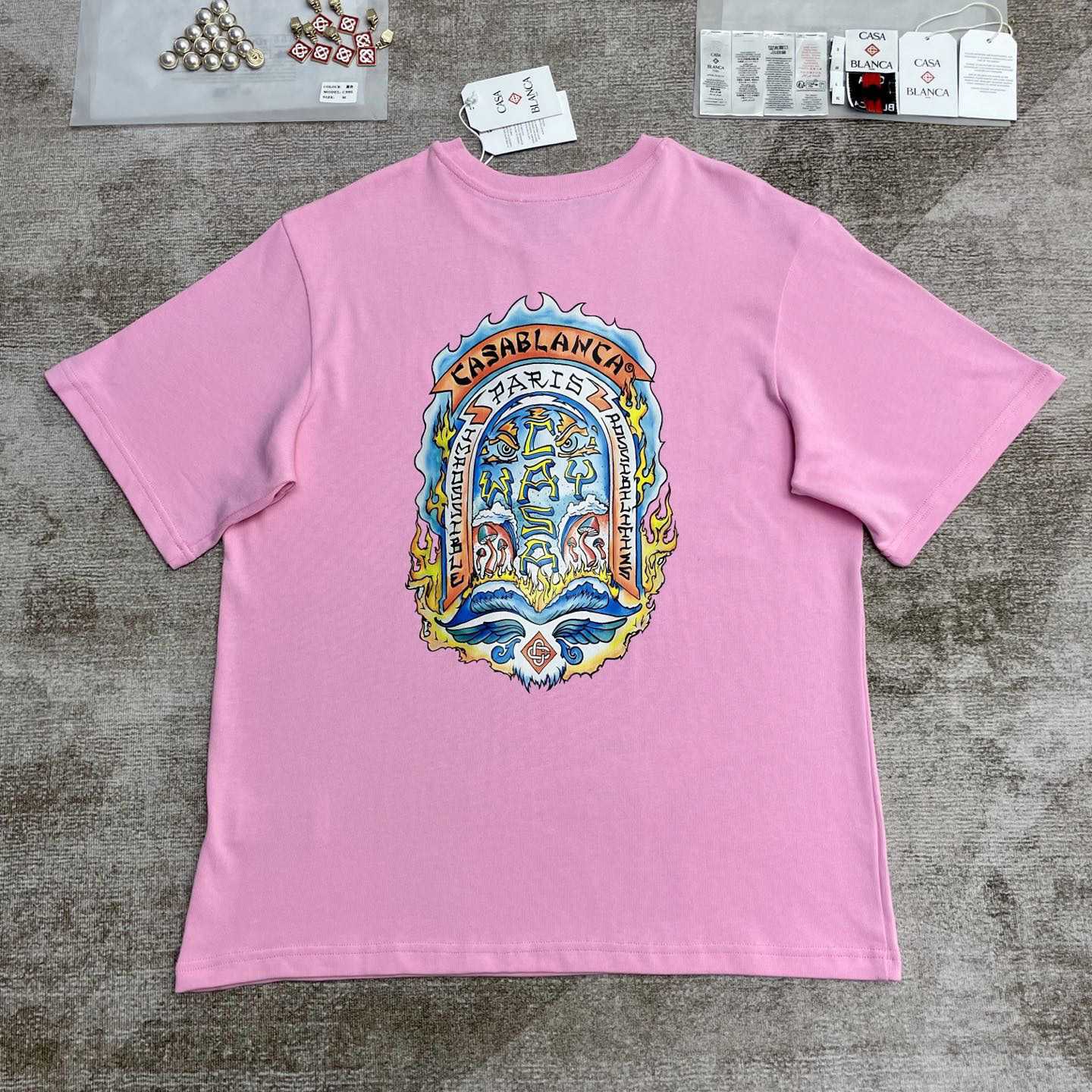 Casablanca Casa Way Skate Printed T-shirt   C982 - PerfectKickZ