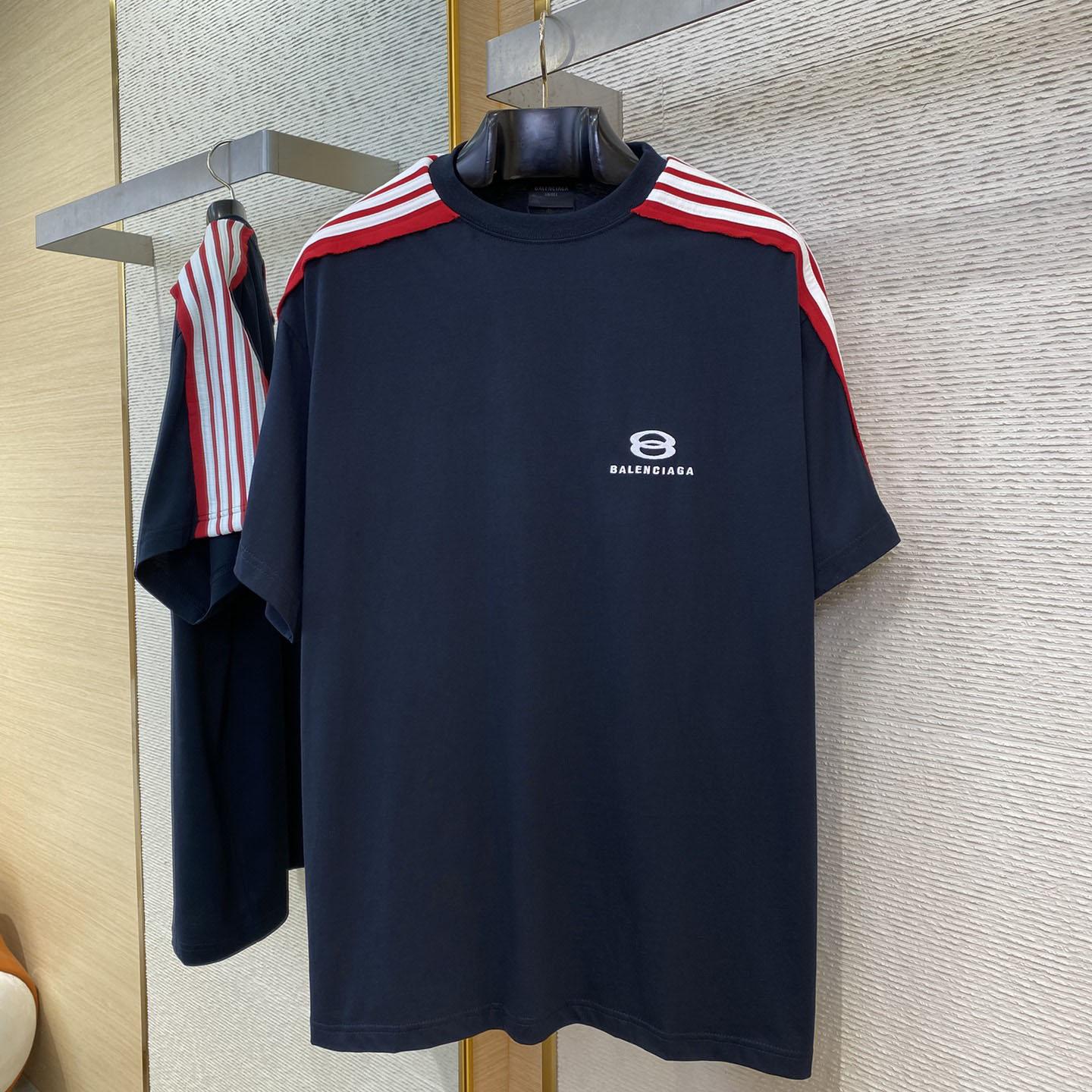 Balenciaga Unity Sports Icon T-Shirt Oversized In Faded Black - PerfectKickZ