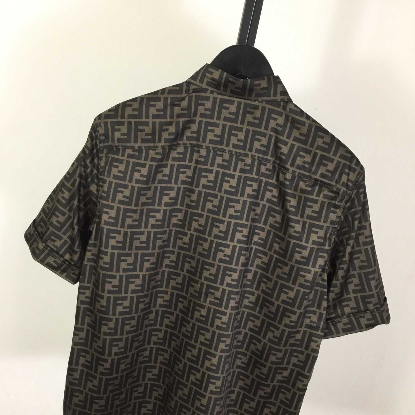 Fendi Brown Silk Shirt - PerfectKickZ