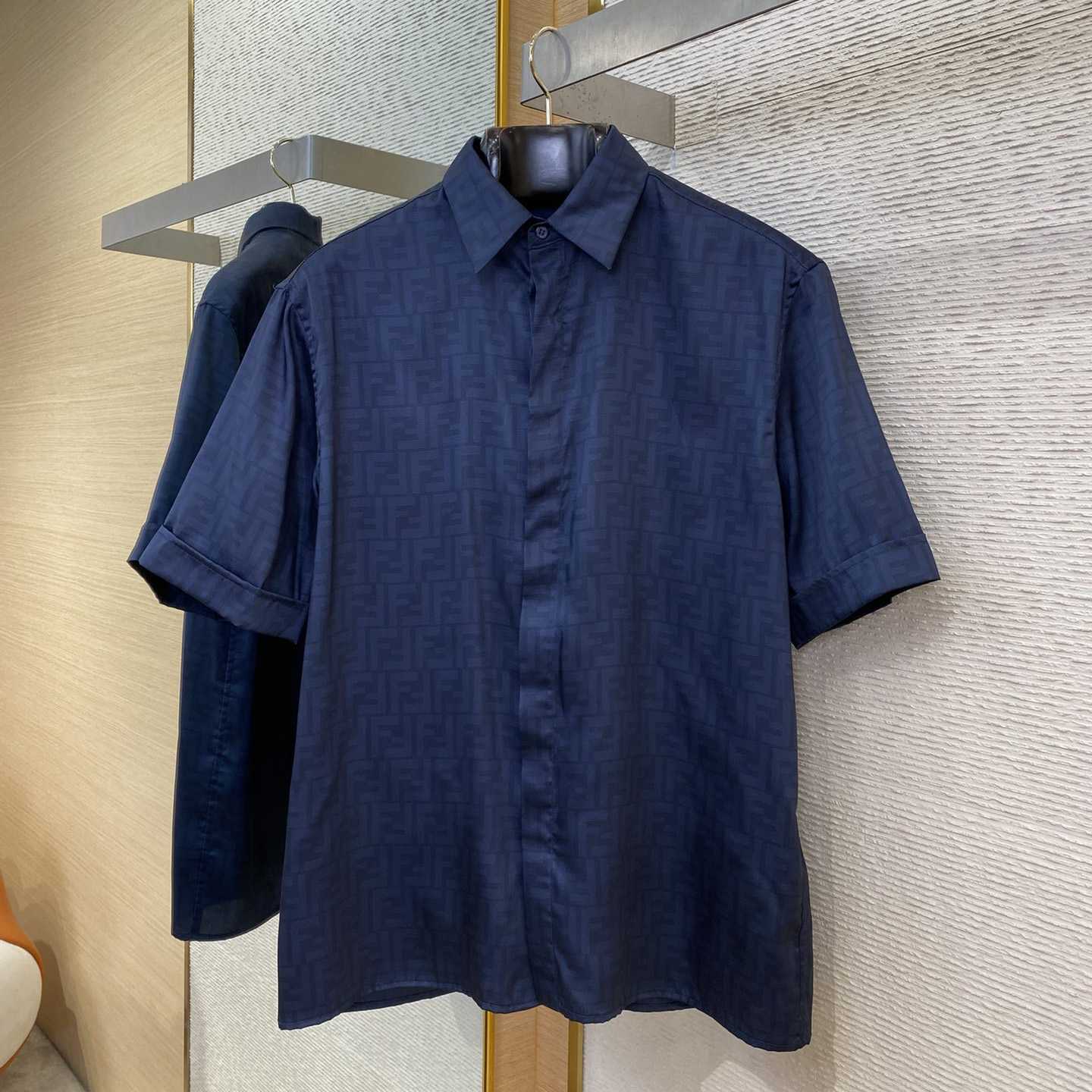Fendi Allover Logo Printed Buttoned Shirt - PerfectKickZ
