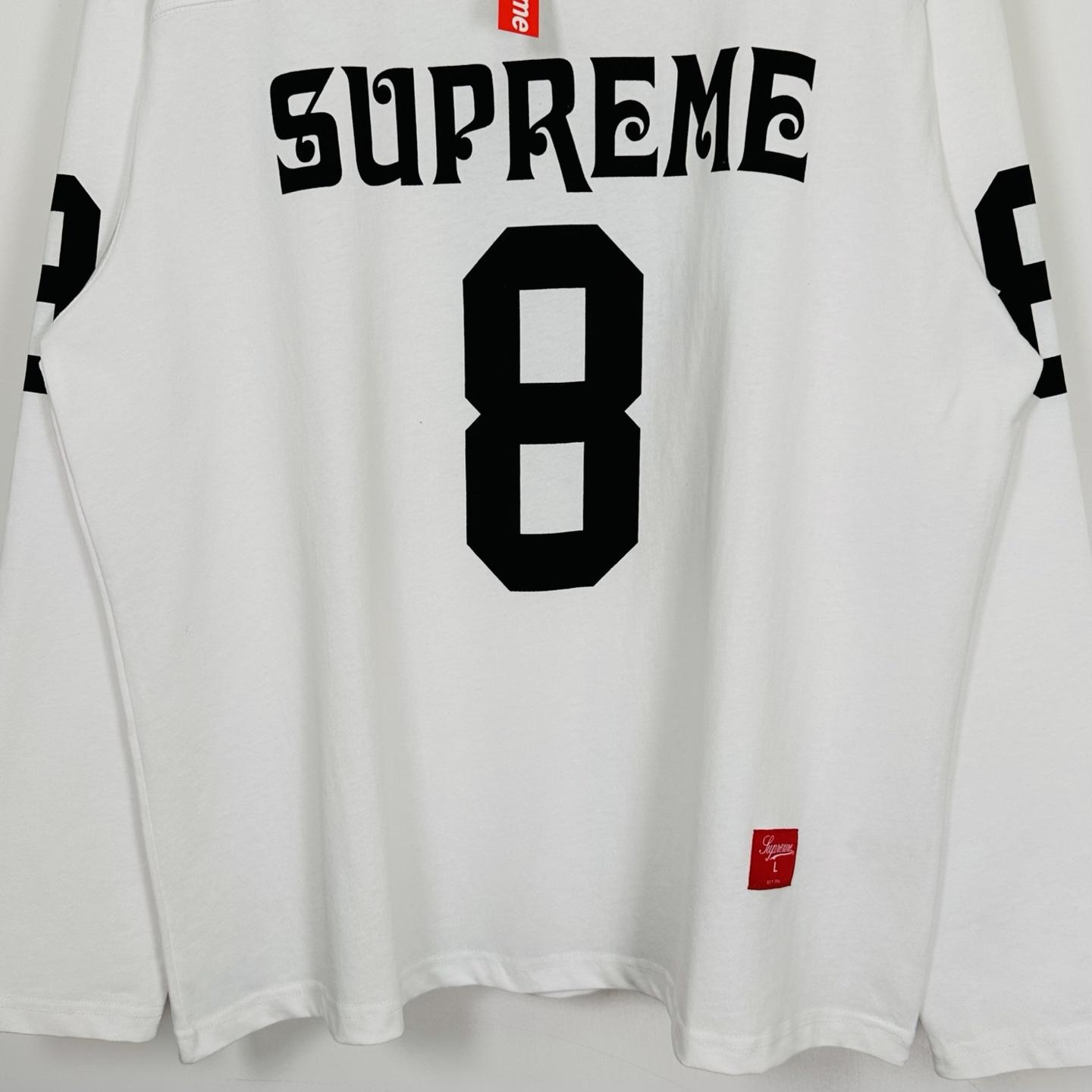 Supreme Affiliated L/S Football Top White - PerfectKickZ