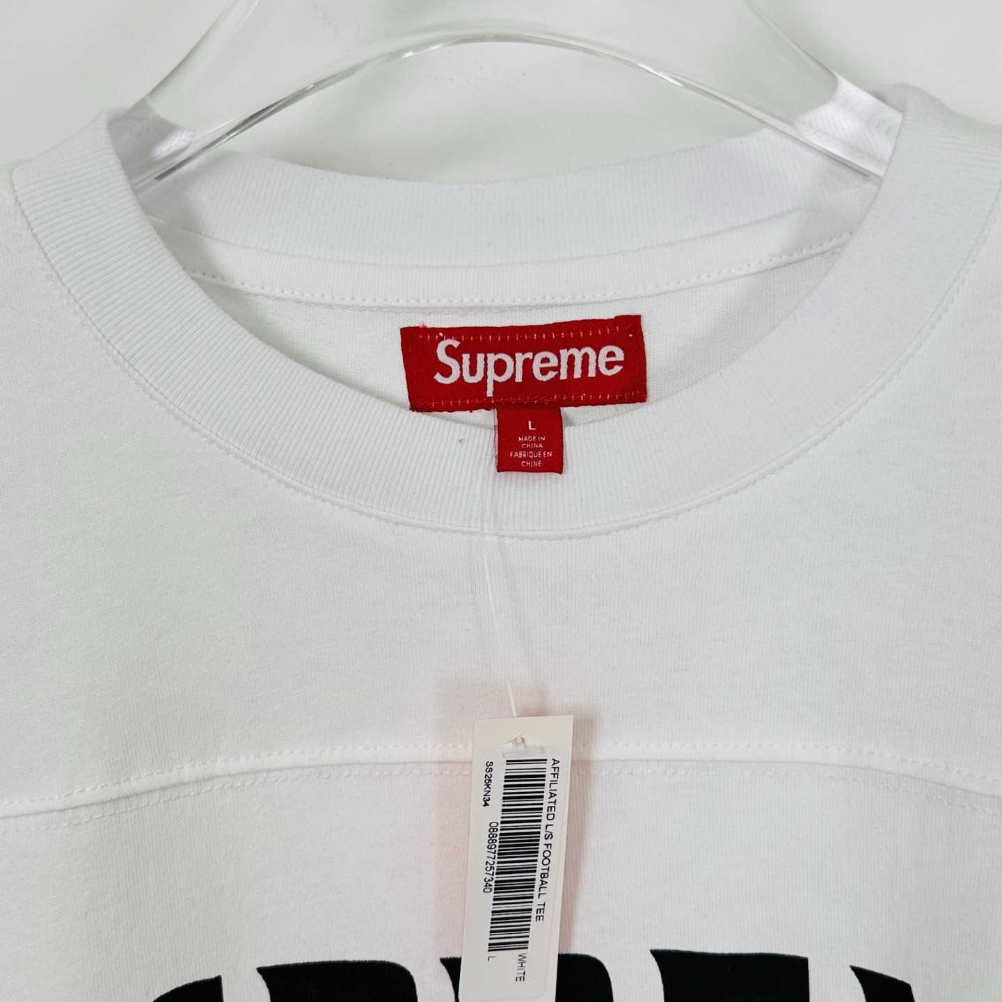 Supreme Affiliated L/S Football Top White - PerfectKickZ