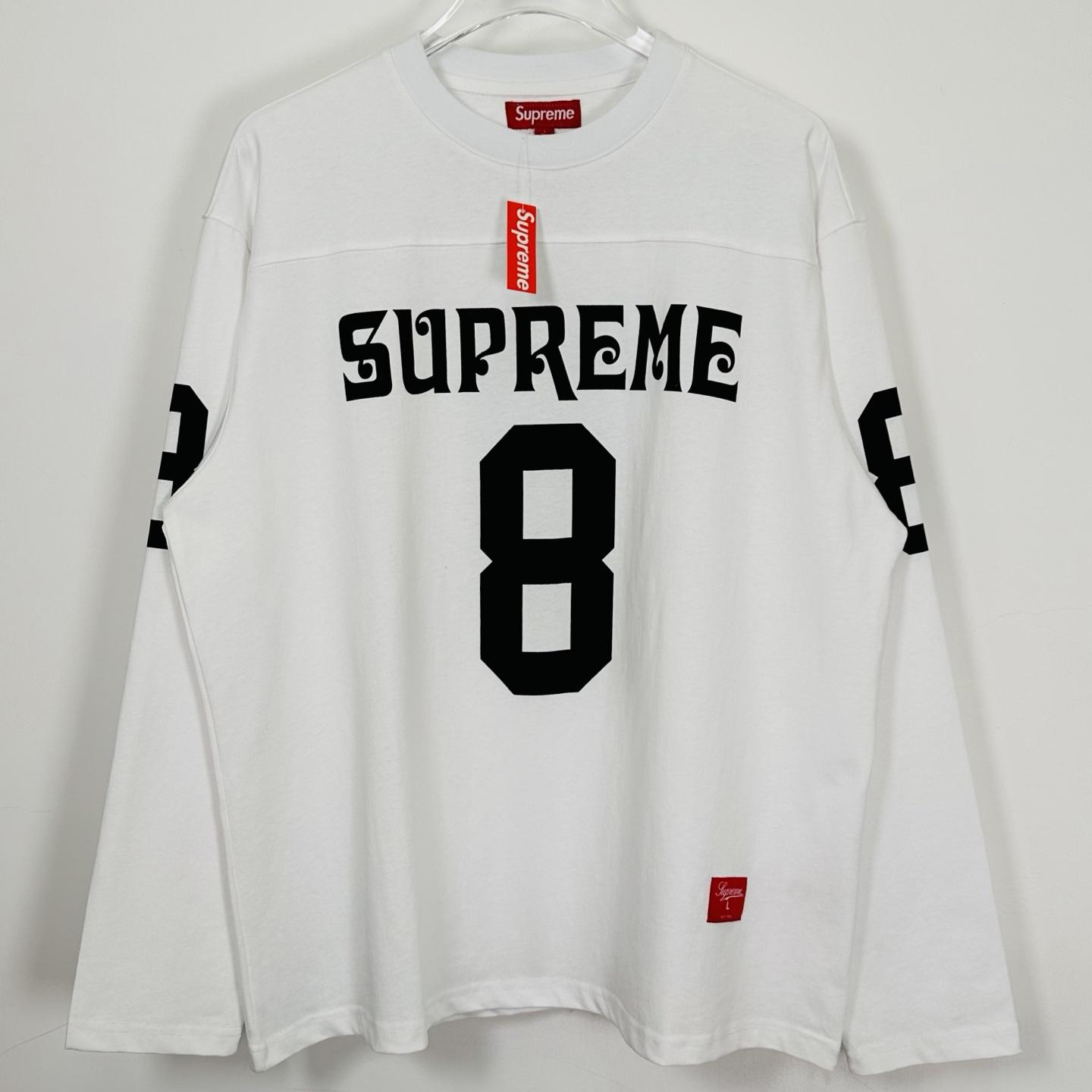 Supreme Affiliated L/S Football Top White - PerfectKickZ