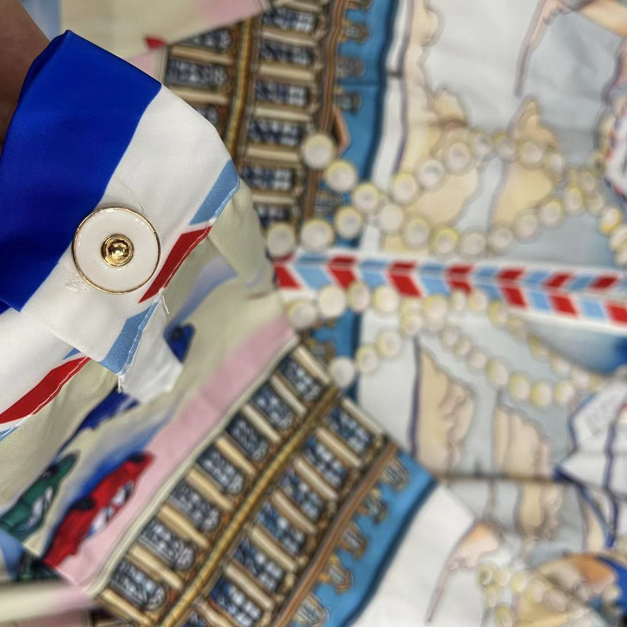 Casablanca Long-Sleeve Silk Shirt 'Place Casa' - PerfectKickZ